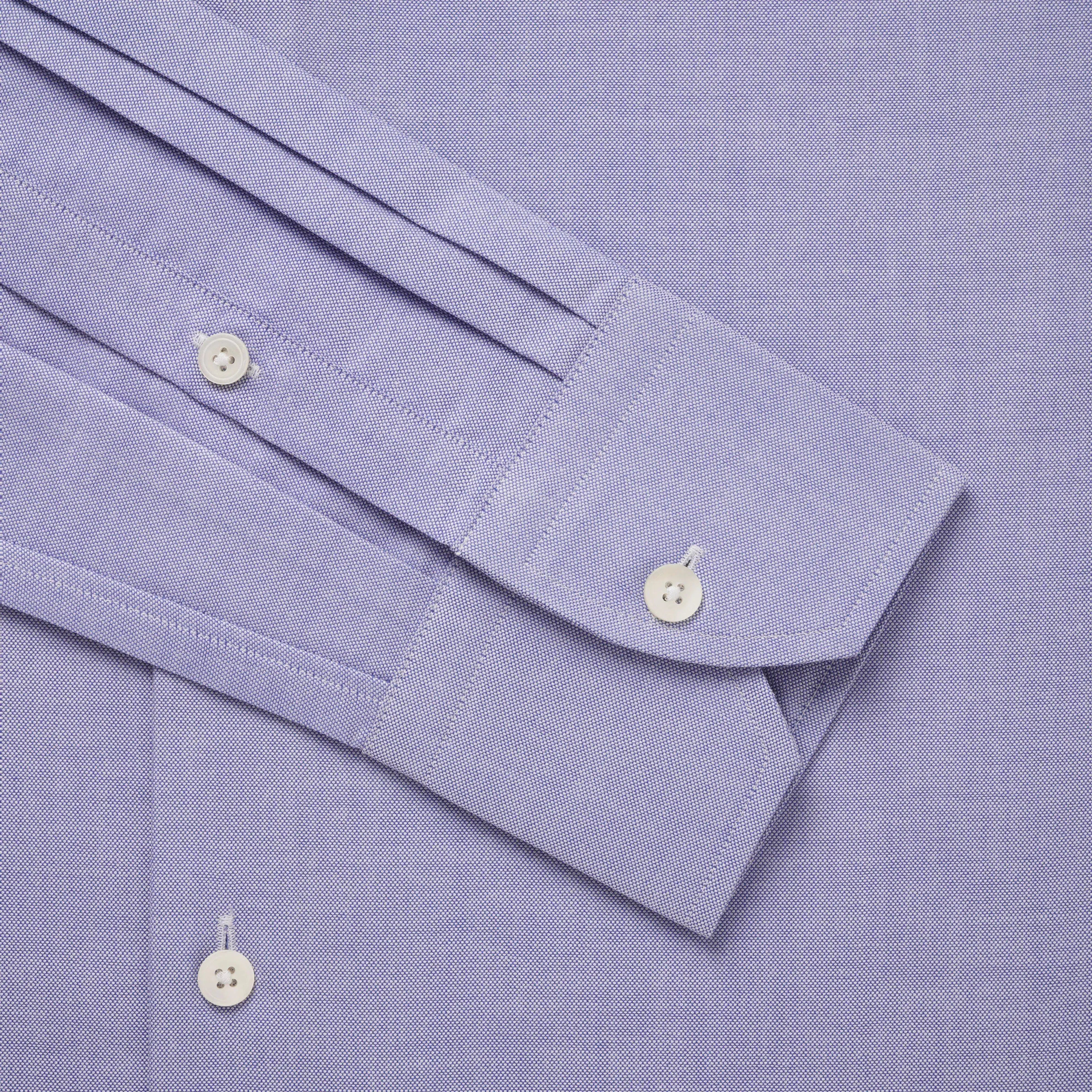 Thomas Pink Tailored Fit Formal Open Weave Oxford Shirt Blue-MALFORD OF LONDON SAVILE ROW MENSWEAR OUTLET