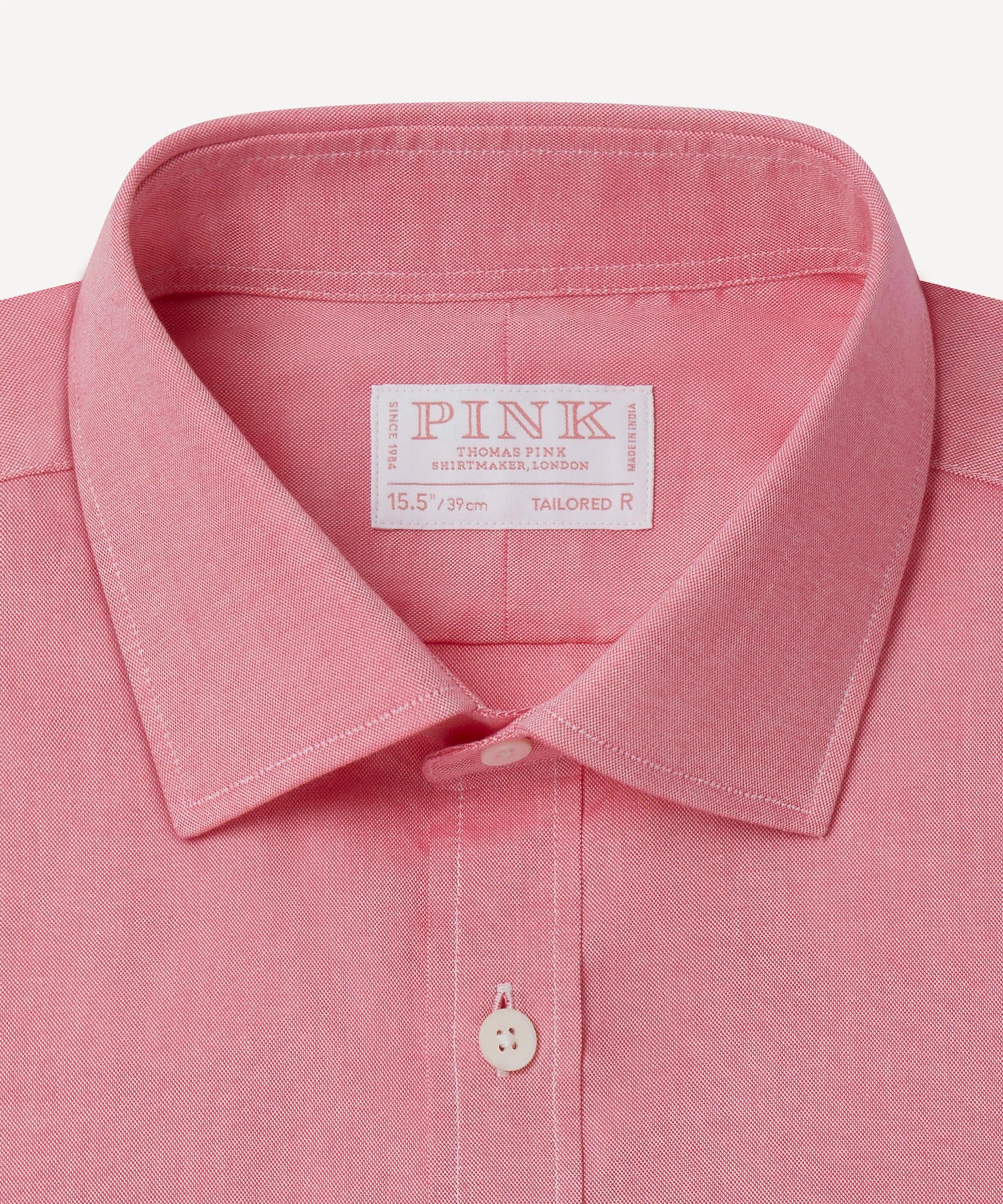 Thomas Pink Tailored Fit Formal Oxford Cotton Shirt-MALFORD OF LONDON SAVILE ROW MENSWEAR OUTLET