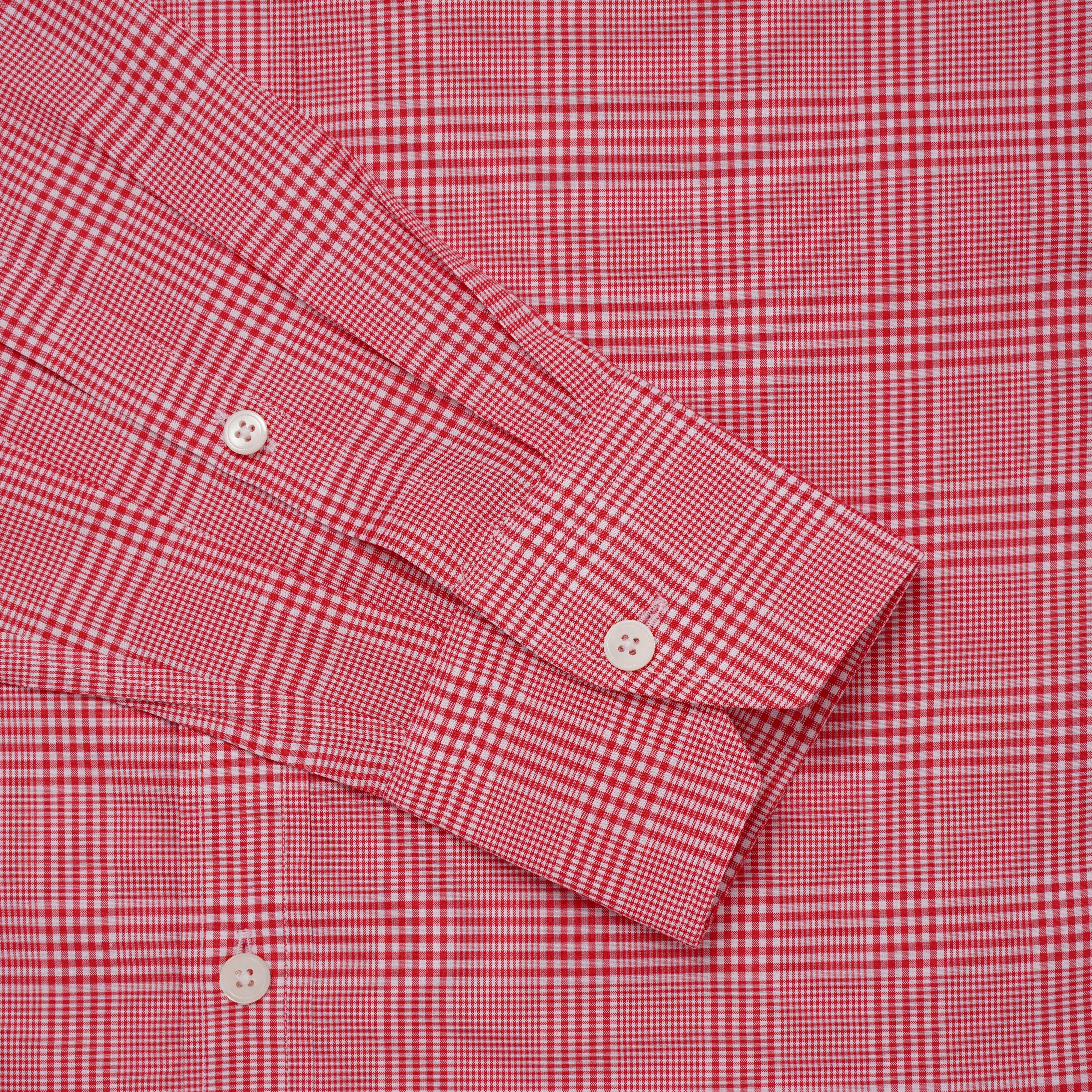 Thomas Pink Tailored Fit Formal POW Check Shirt-MALFORD OF LONDON SAVILE ROW MENSWEAR OUTLET