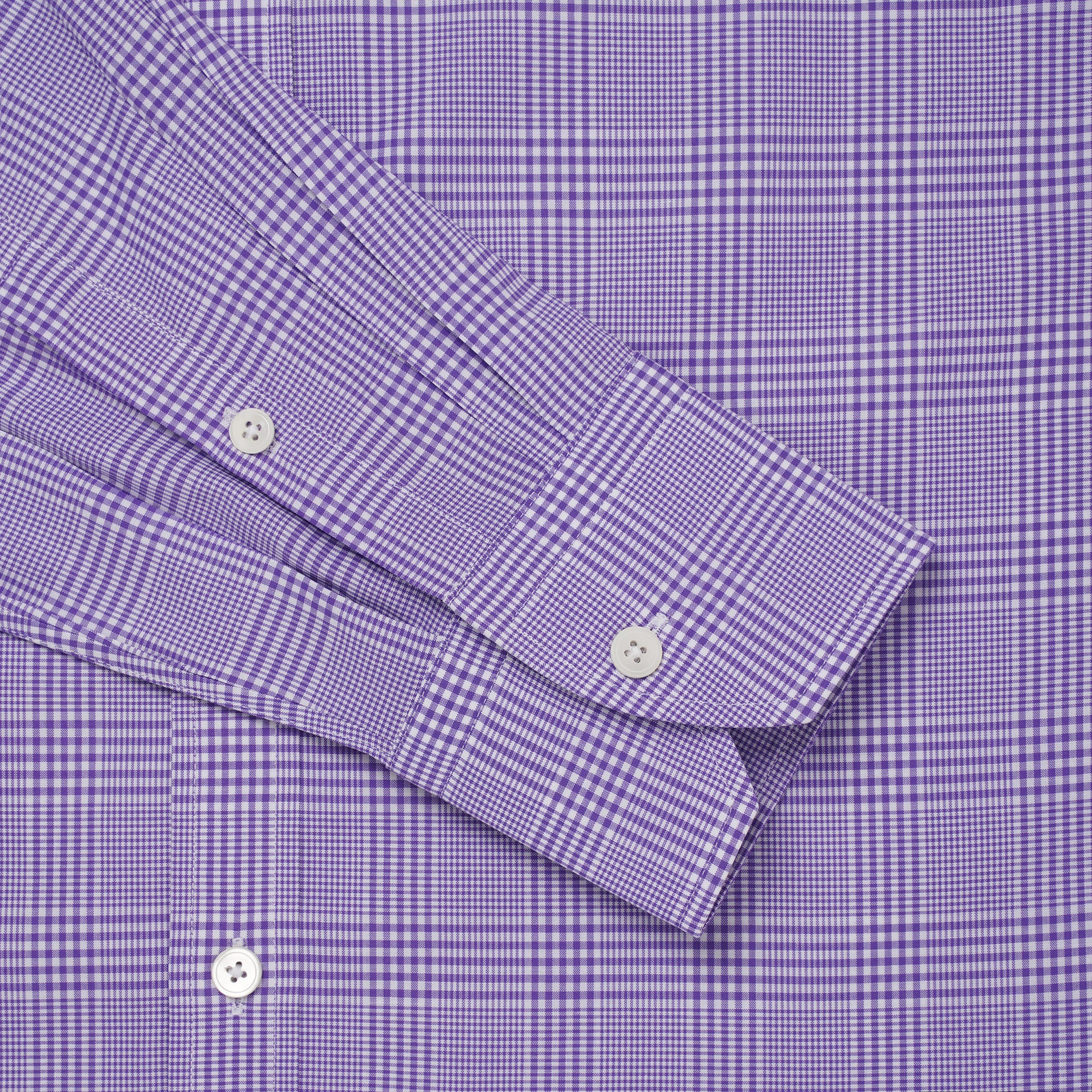 Thomas Pink Tailored Fit Formal POW Check Shirt-MALFORD OF LONDON SAVILE ROW MENSWEAR OUTLET