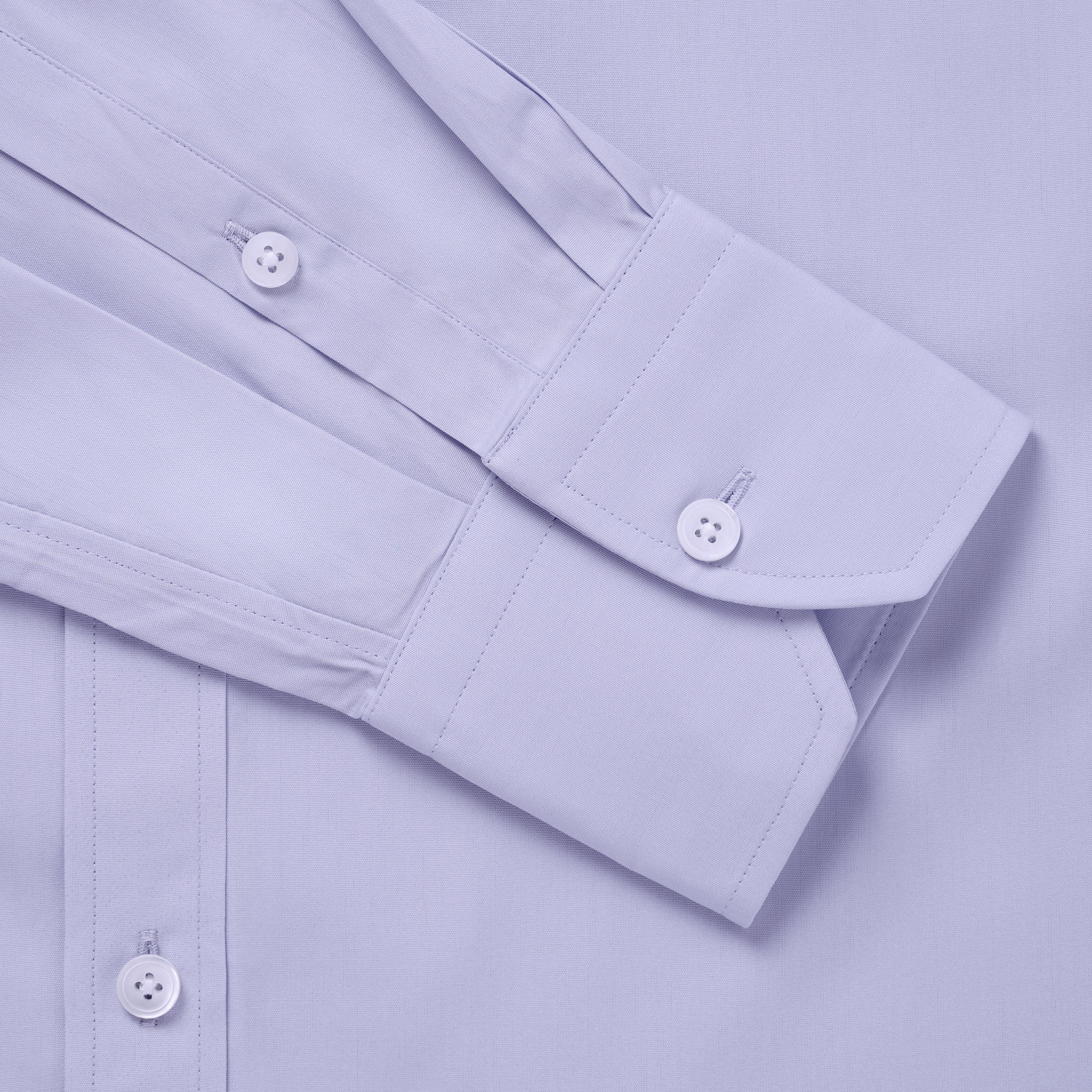 Thomas Pink Tailored Fit Formal Plain Poplin Shirt-MALFORD OF LONDON SAVILE ROW MENSWEAR OUTLET