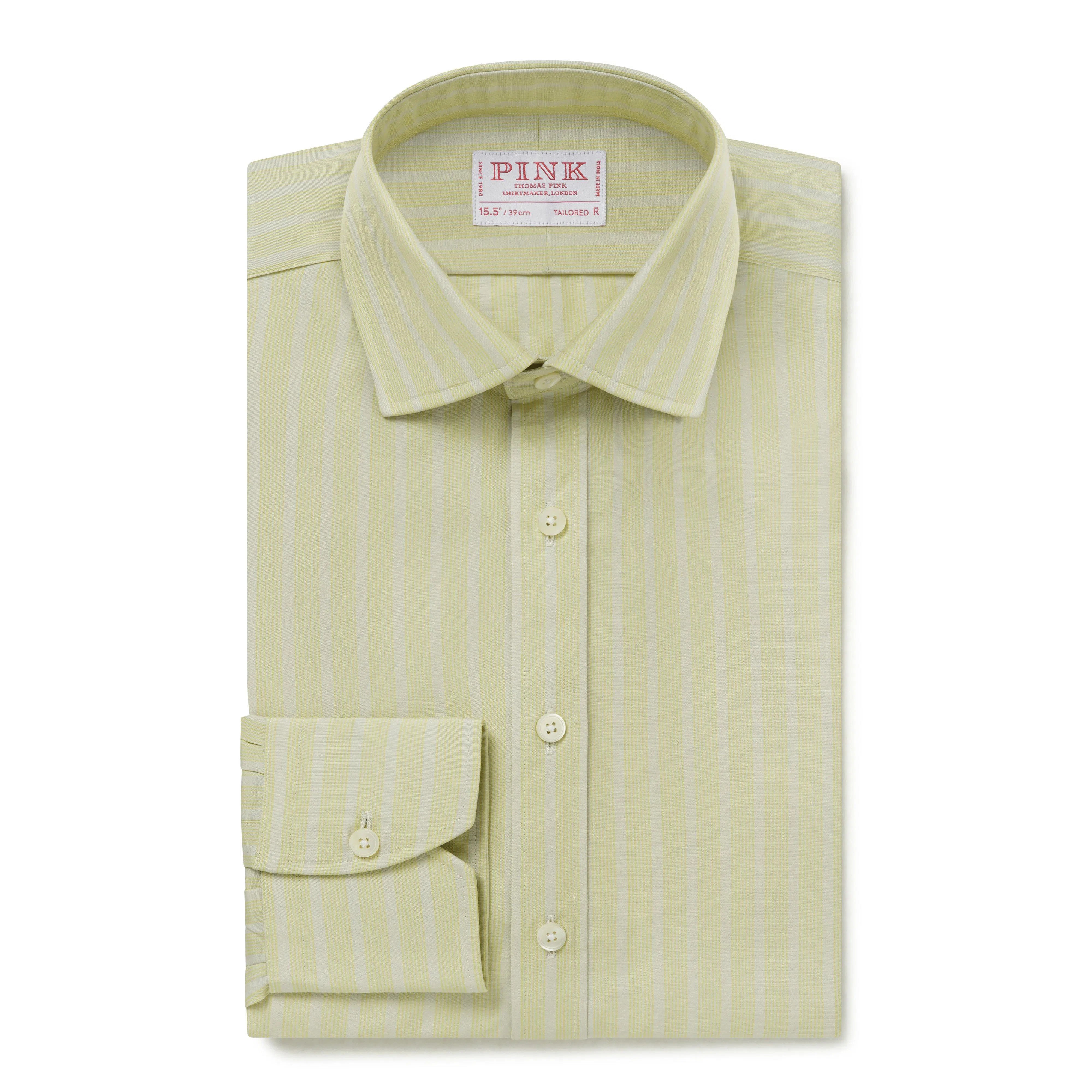 Thomas Pink Tailored Fit Formal Portland Multi Stripe Shirt-MALFORD OF LONDON SAVILE ROW MENSWEAR OUTLET