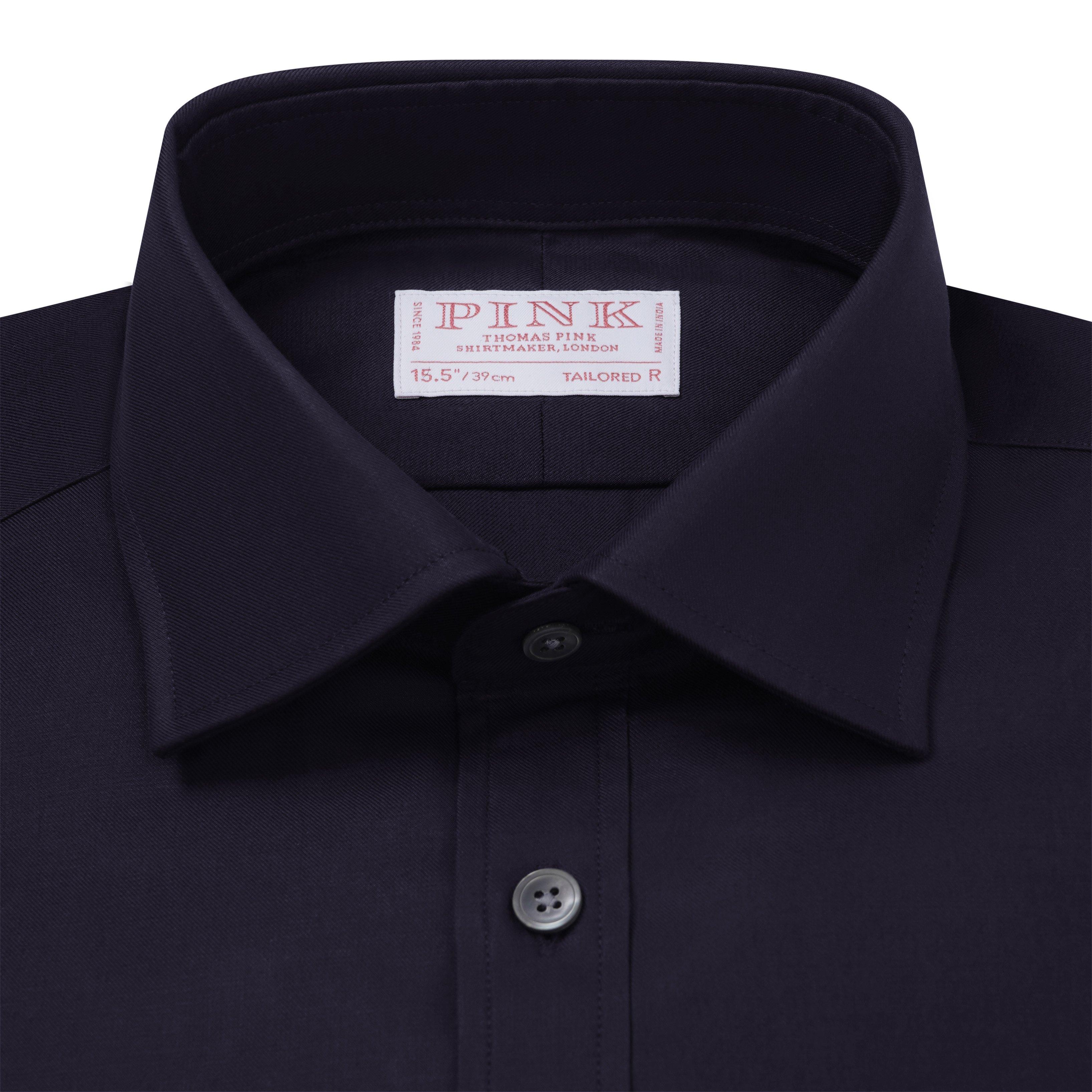 Thomas Pink Tailored Fit Formal Royal Twill Shirt-MALFORD OF LONDON SAVILE ROW MENSWEAR OUTLET