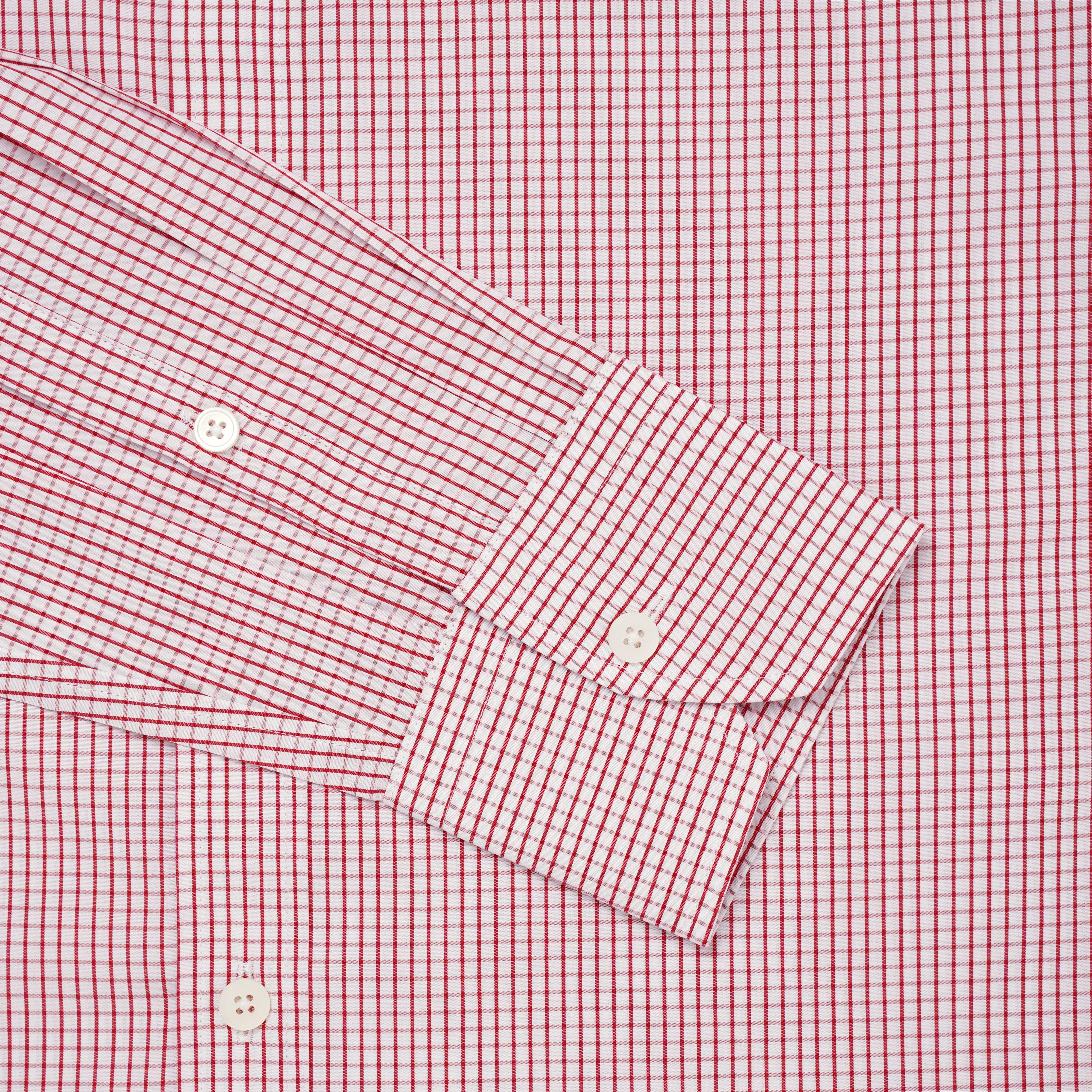 Thomas Pink Tailored Fit Formal Small Graph Check Shirt-MALFORD OF LONDON SAVILE ROW MENSWEAR OUTLET