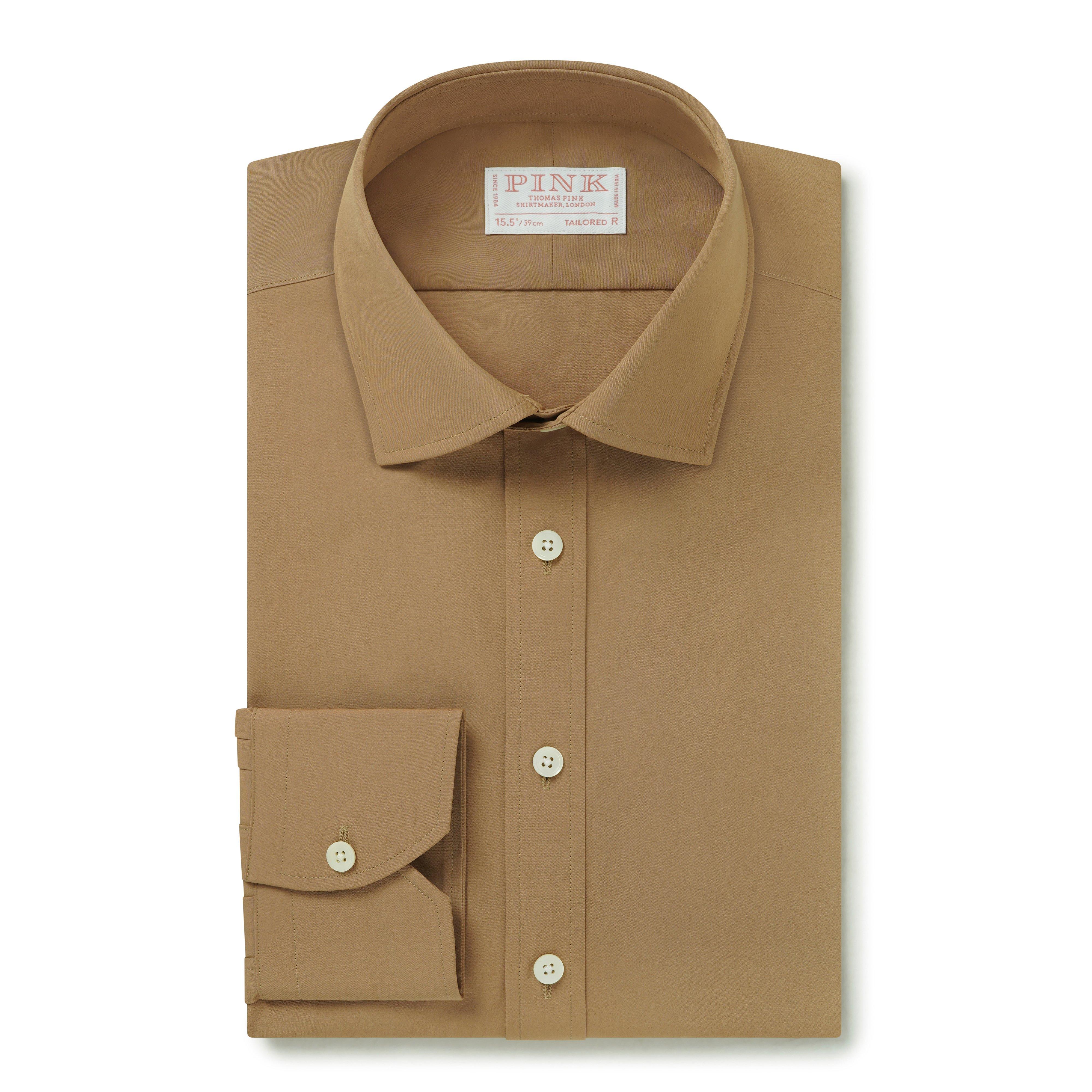 Thomas Pink Tailored Fit Formal Soft Finish Poplin Shirt-MALFORD OF LONDON SAVILE ROW MENSWEAR OUTLET