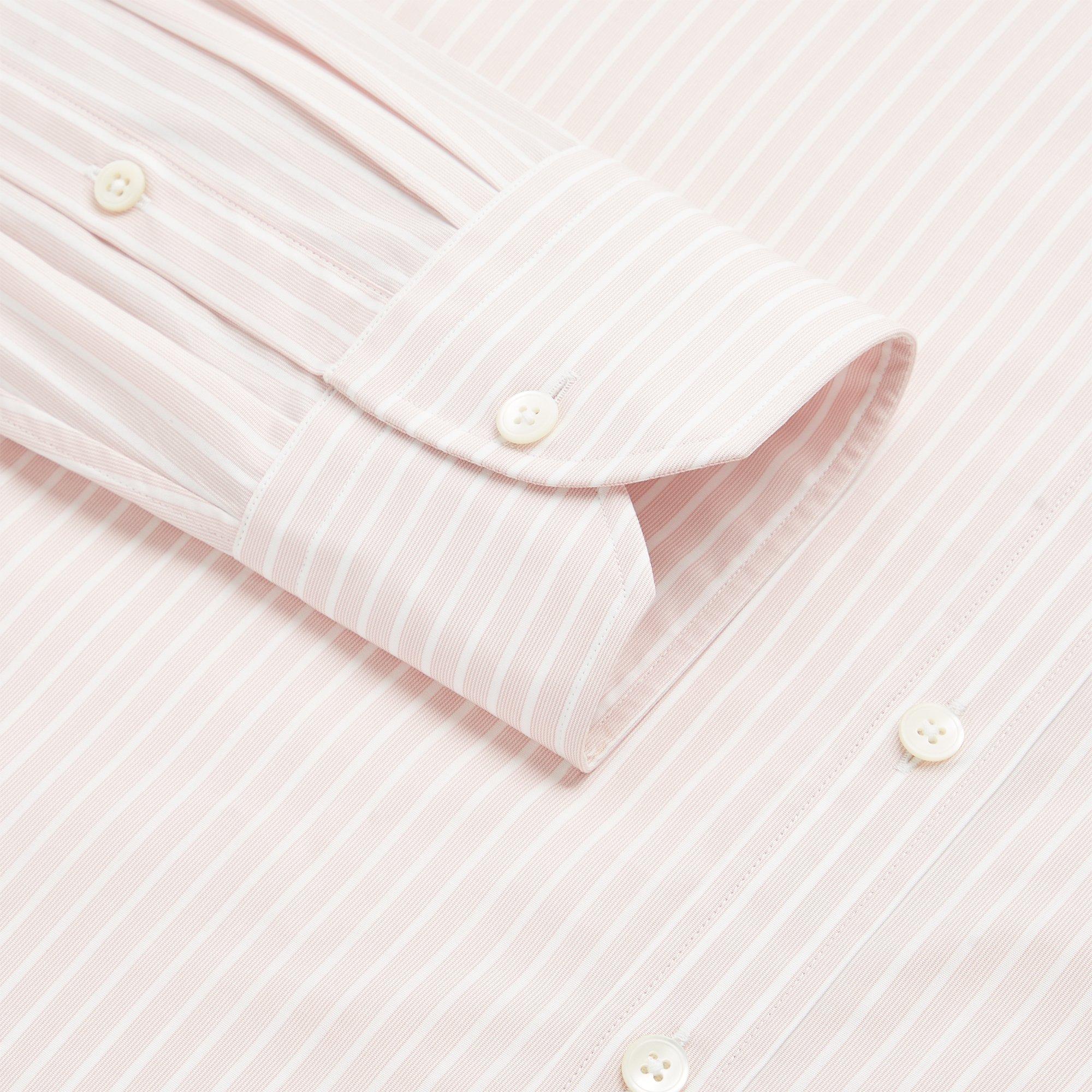 Thomas Pink Tailored Fit Formal Superior Broken Stripe Shirt-MALFORD OF LONDON SAVILE ROW MENSWEAR OUTLET