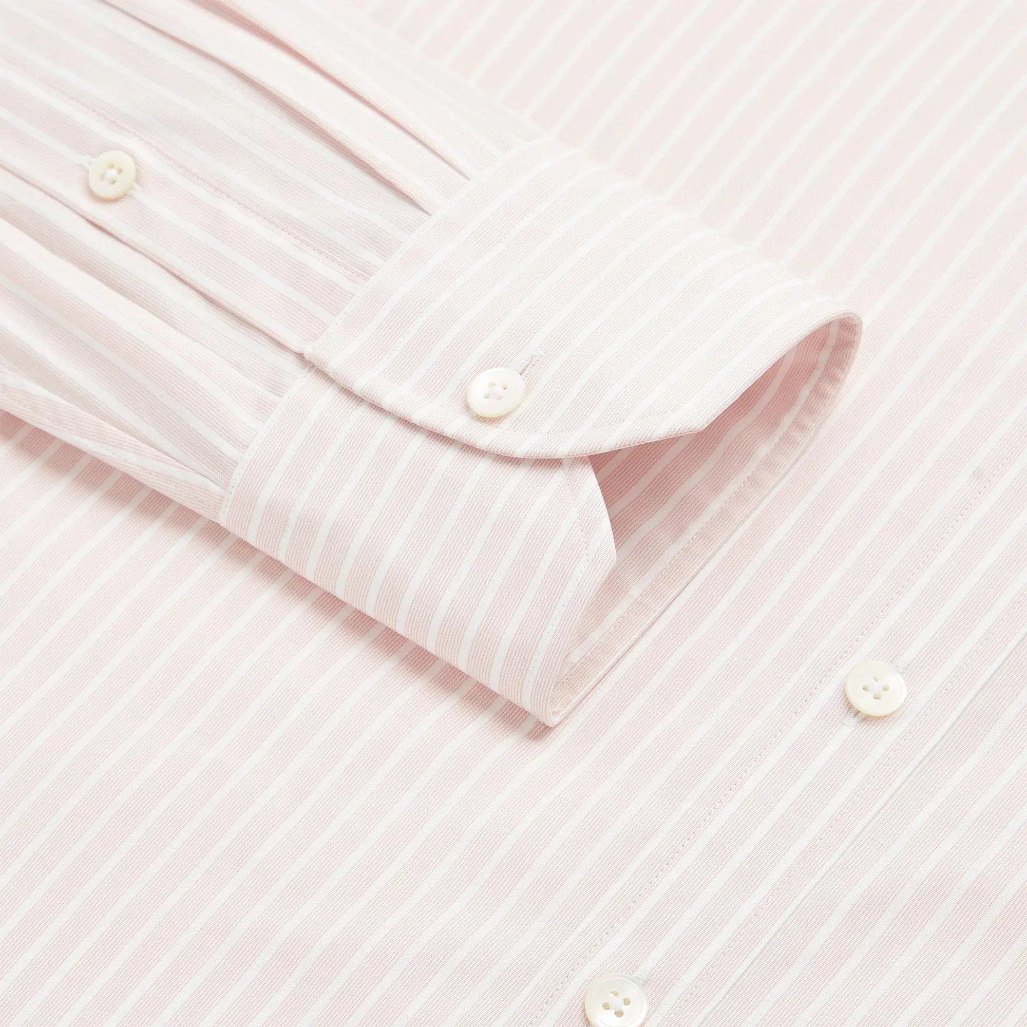 Thomas Pink Tailored Fit Formal Superior Broken Stripe Shirt-MALFORD OF LONDON SAVILE ROW MENSWEAR OUTLET