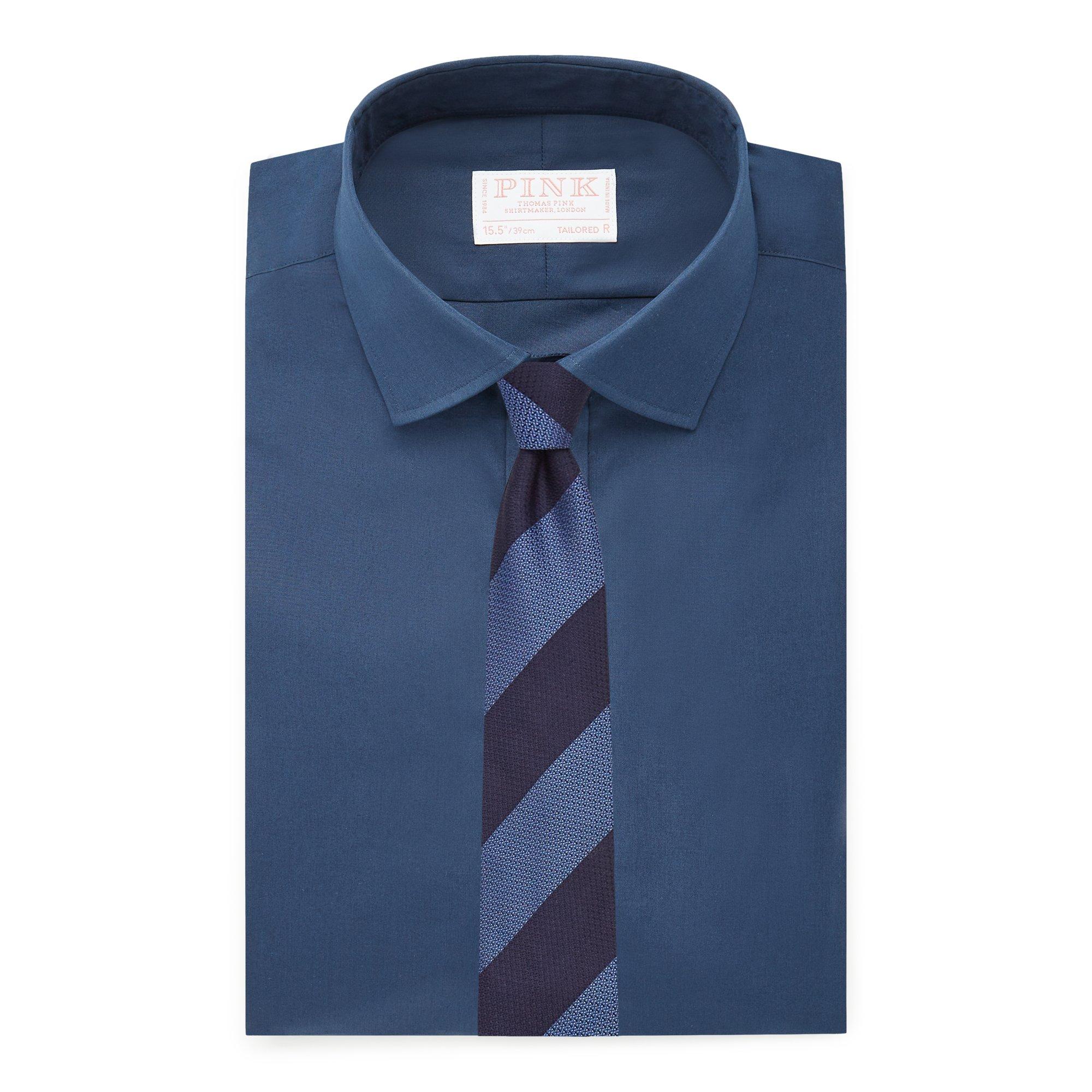 Thomas Pink Tailored Fit Formal Superior Solid Plain Shirt-MALFORD OF LONDON SAVILE ROW MENSWEAR OUTLET