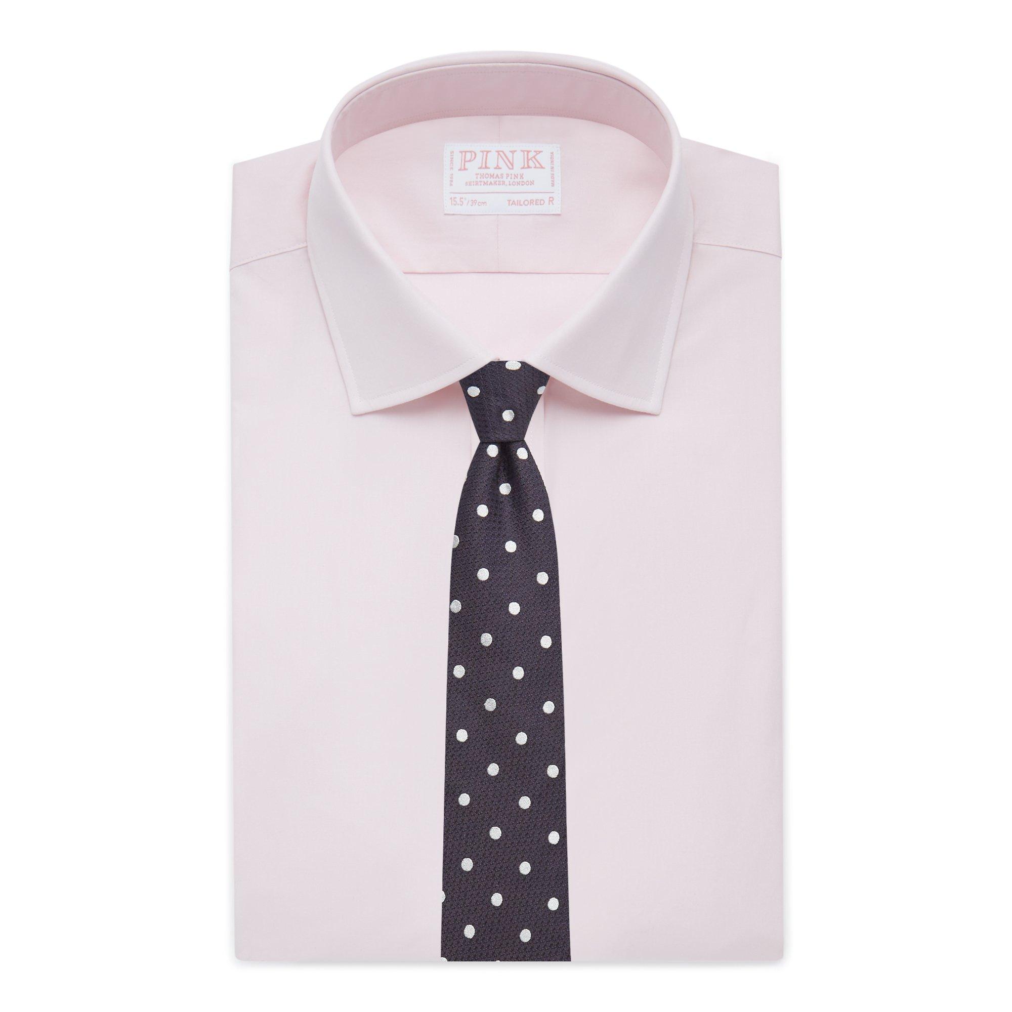 Thomas Pink Tailored Fit Formal Superior Solid Plain Shirt-MALFORD OF LONDON SAVILE ROW MENSWEAR OUTLET