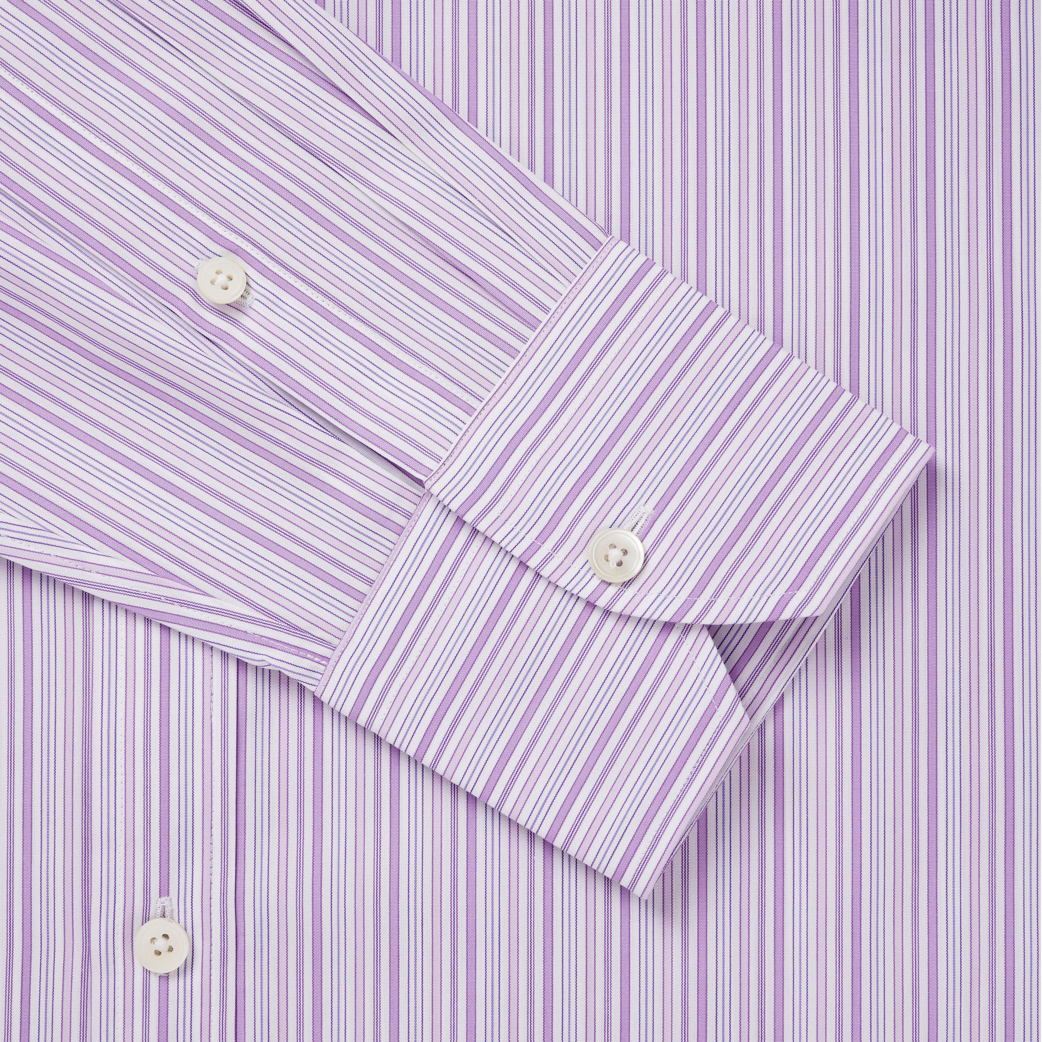 Thomas Pink Tailored Fit Formal Supraluxe Multi Stripe Shirt-MALFORD OF LONDON SAVILE ROW MENSWEAR OUTLET