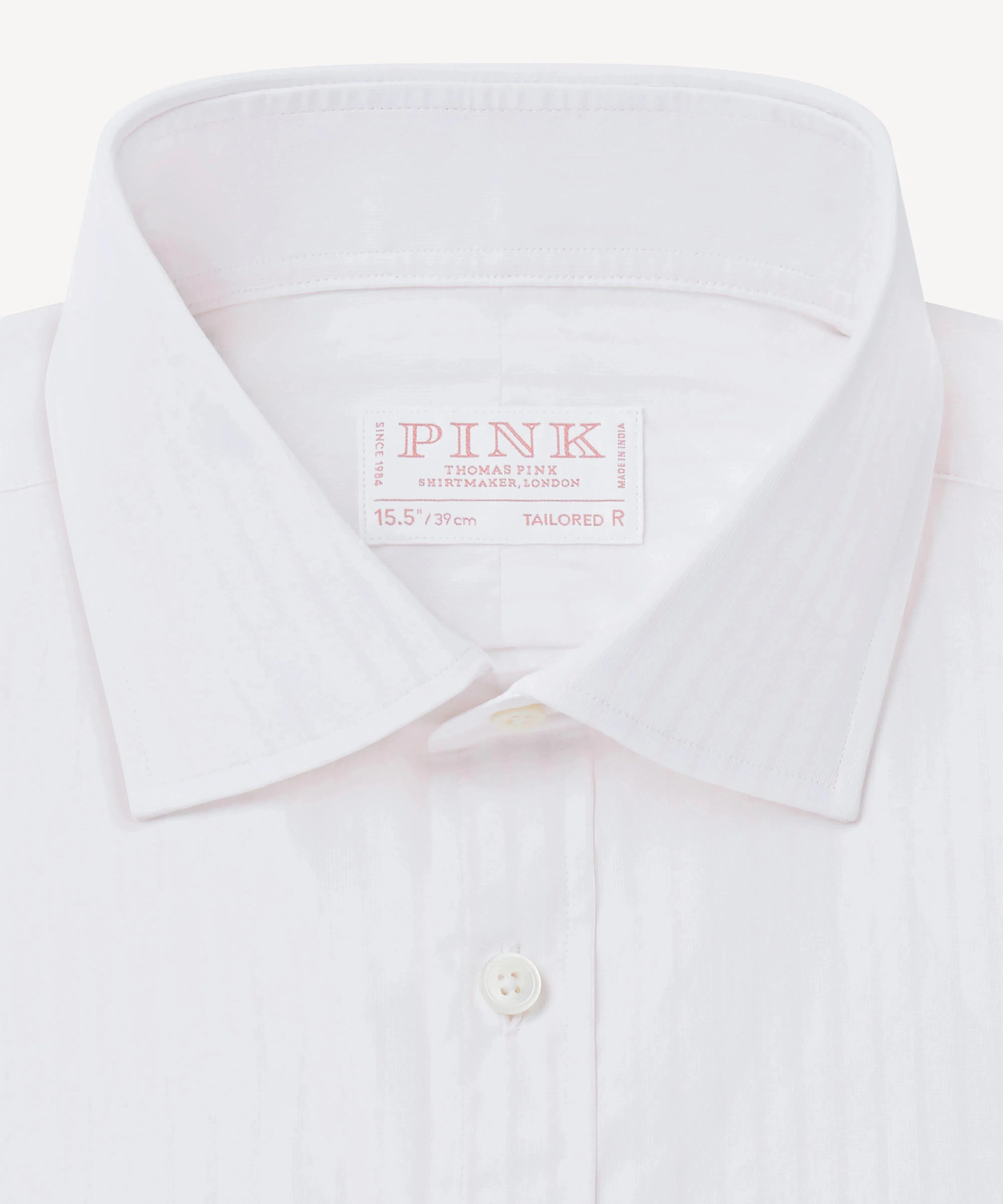 Thomas Pink Tailored Fit Formal Track Stripe Shirt-MALFORD OF LONDON SAVILE ROW MENSWEAR OUTLET