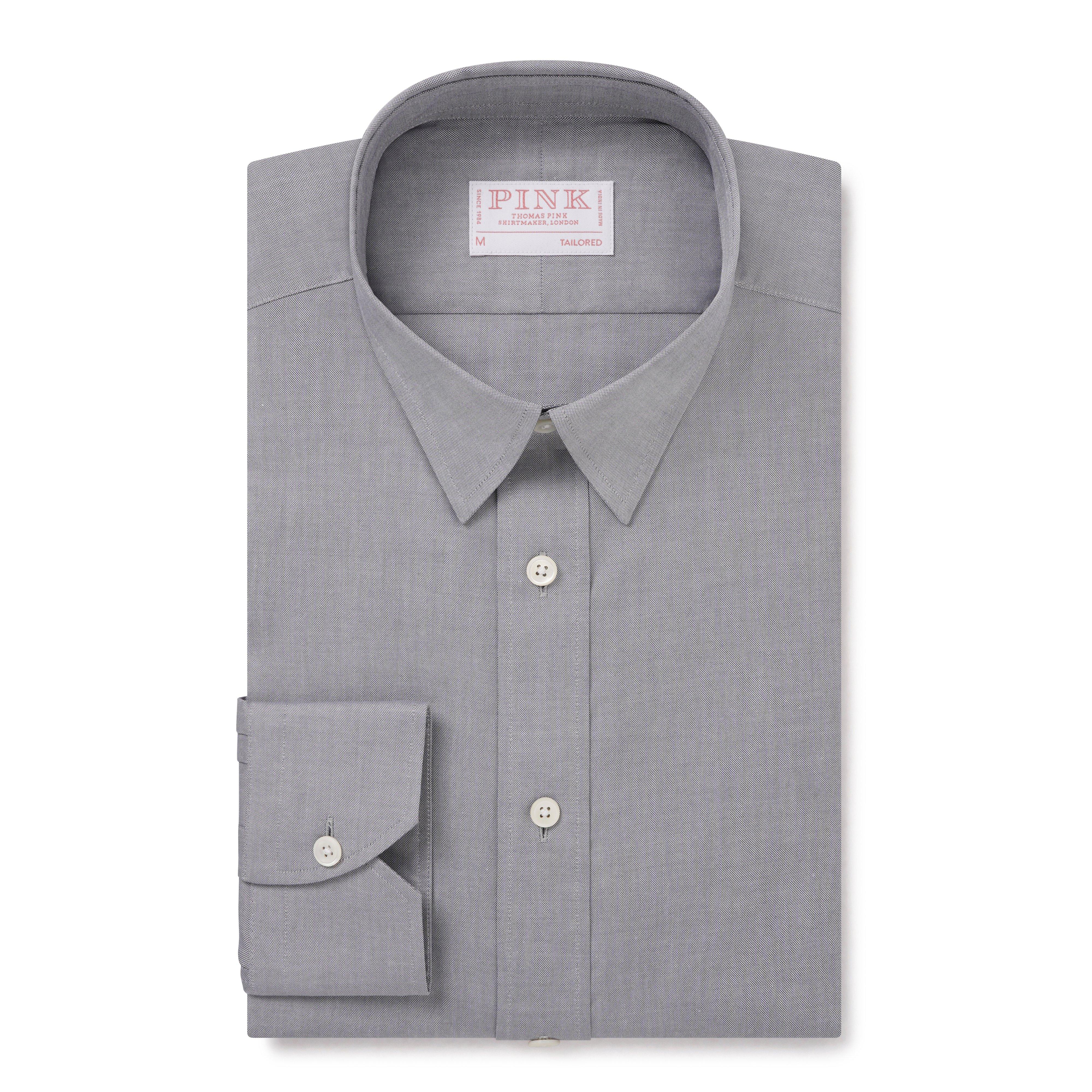 Thomas Pink Tailored Fit Smart Casual Panama Cotton Shirt-MALFORD OF LONDON SAVILE ROW MENSWEAR OUTLET