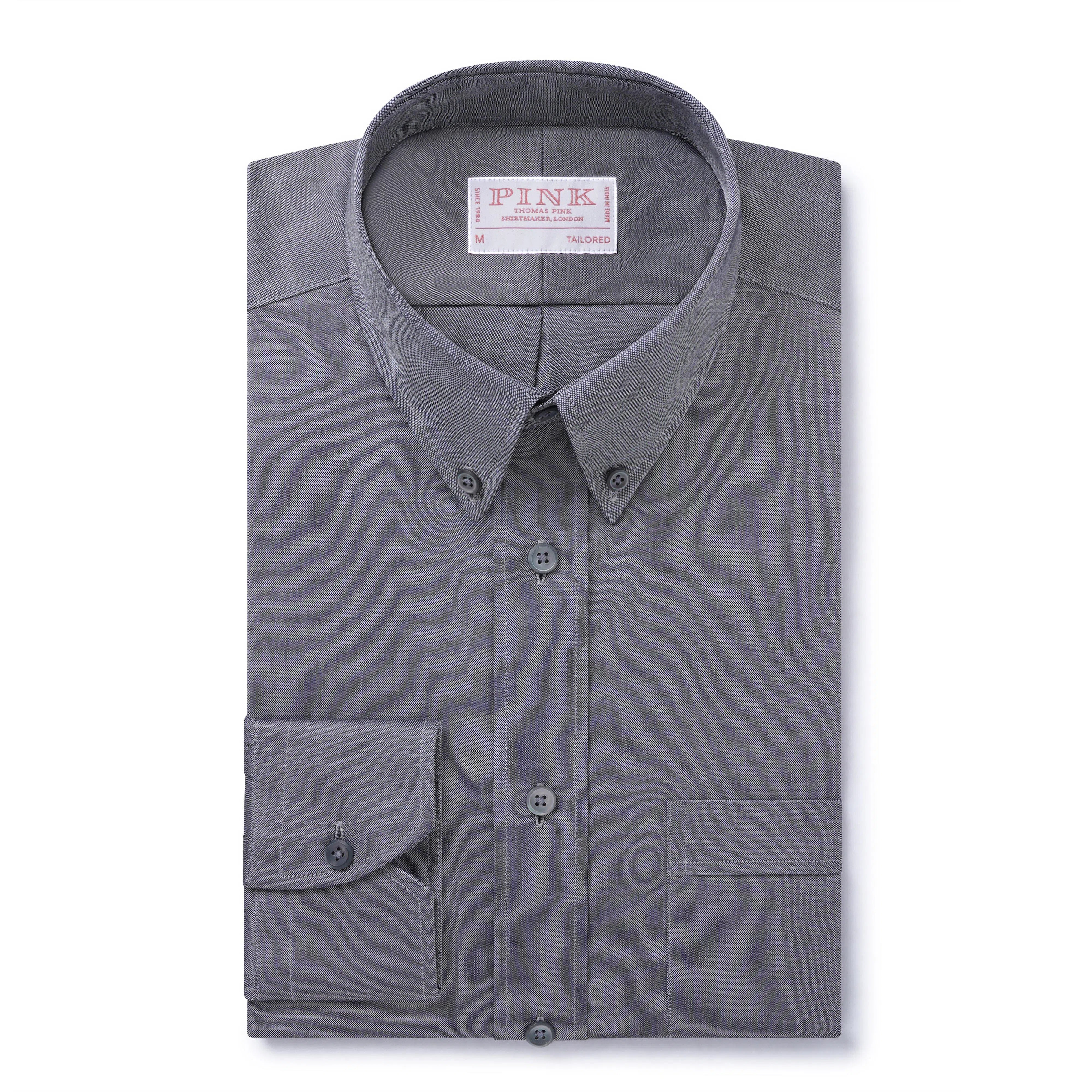 Thomas Pink Tailored Fit Smart Casual Panama Cotton Shirt-MALFORD OF LONDON SAVILE ROW MENSWEAR OUTLET