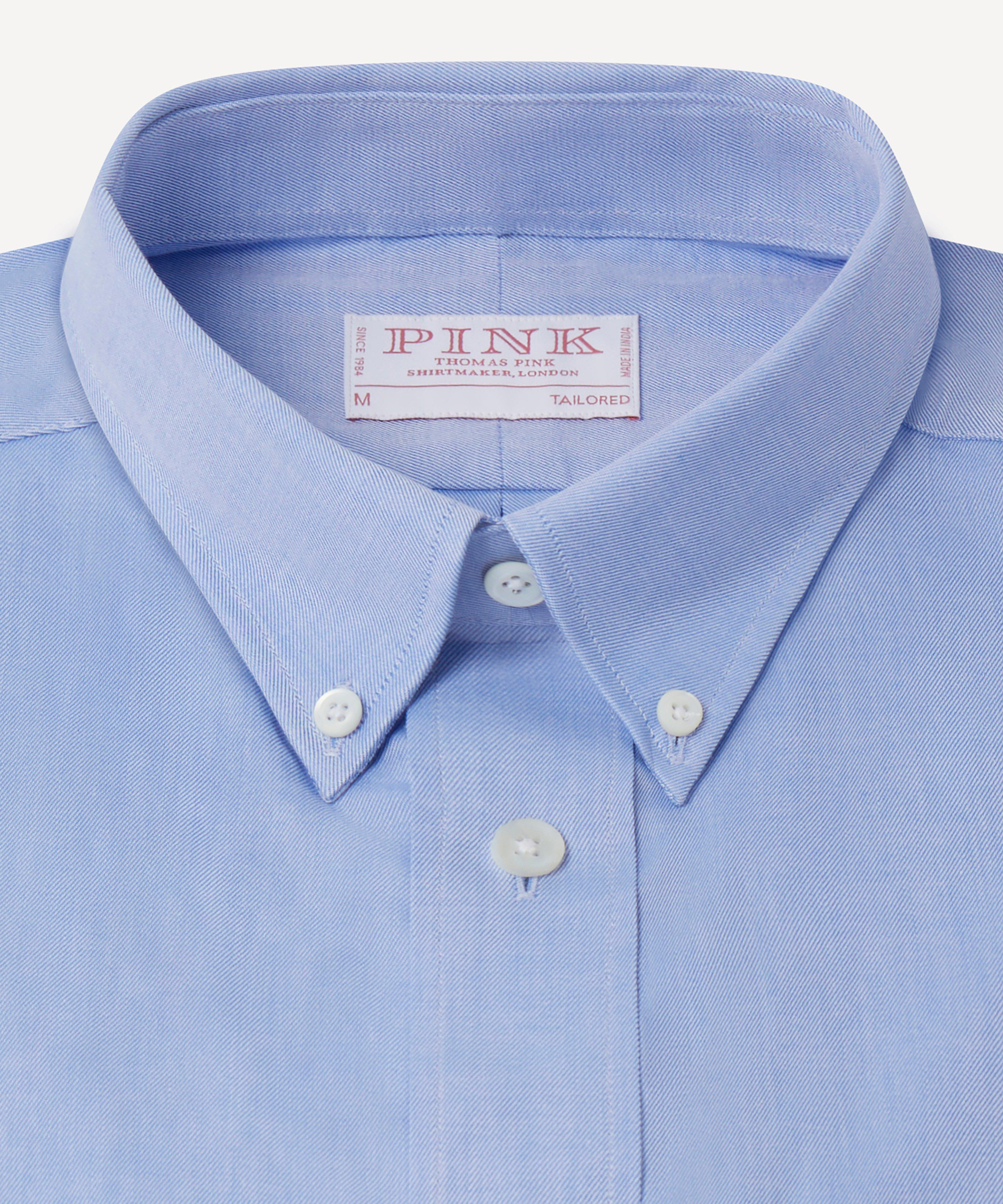 Thomas Pink Tailored Fit Smart Casual Superfine Twill Shirt-MALFORD OF LONDON SAVILE ROW MENSWEAR OUTLET