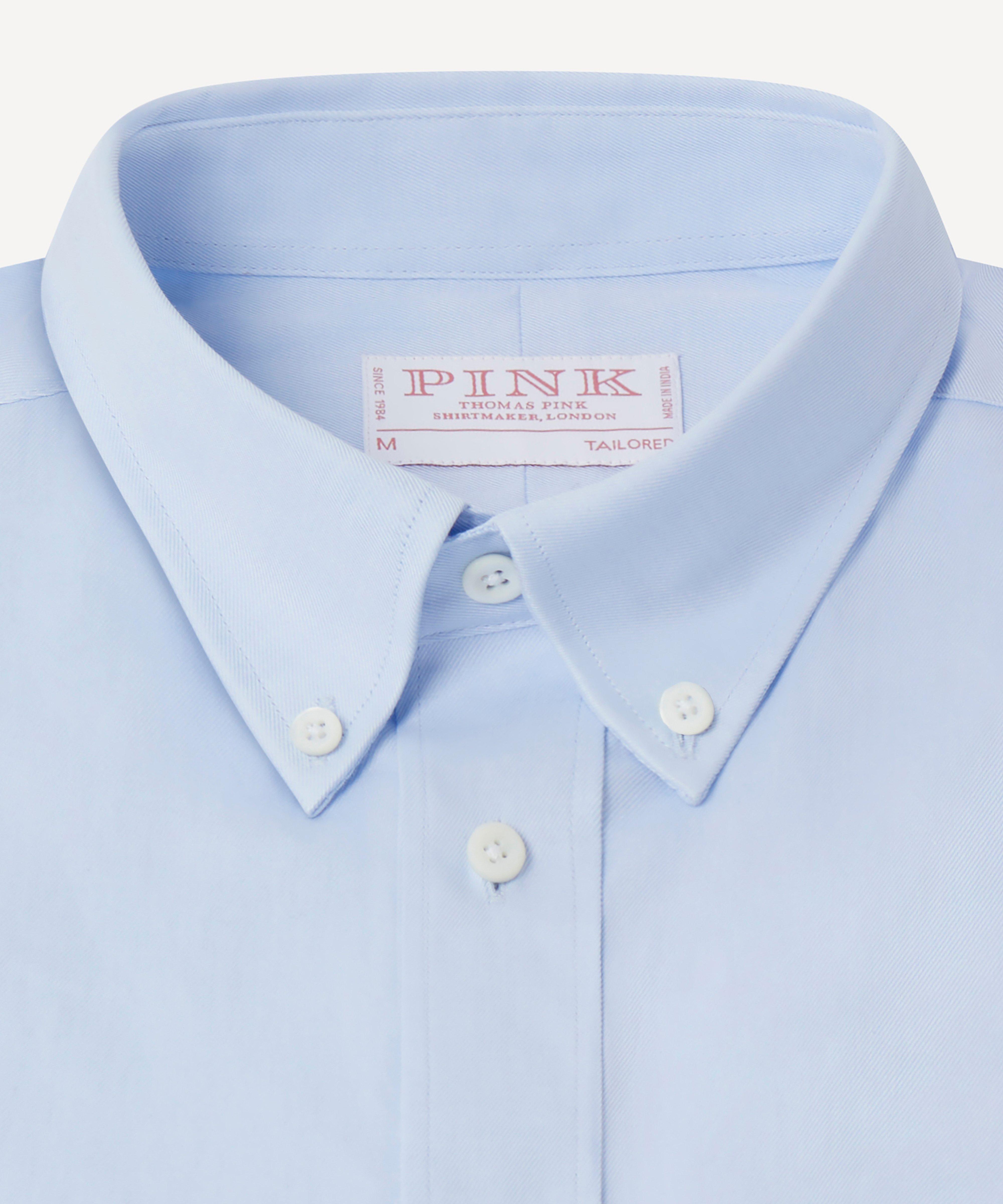 Thomas Pink Tailored Fit Smart Casual Superfine Twill Shirt-MALFORD OF LONDON SAVILE ROW MENSWEAR OUTLET