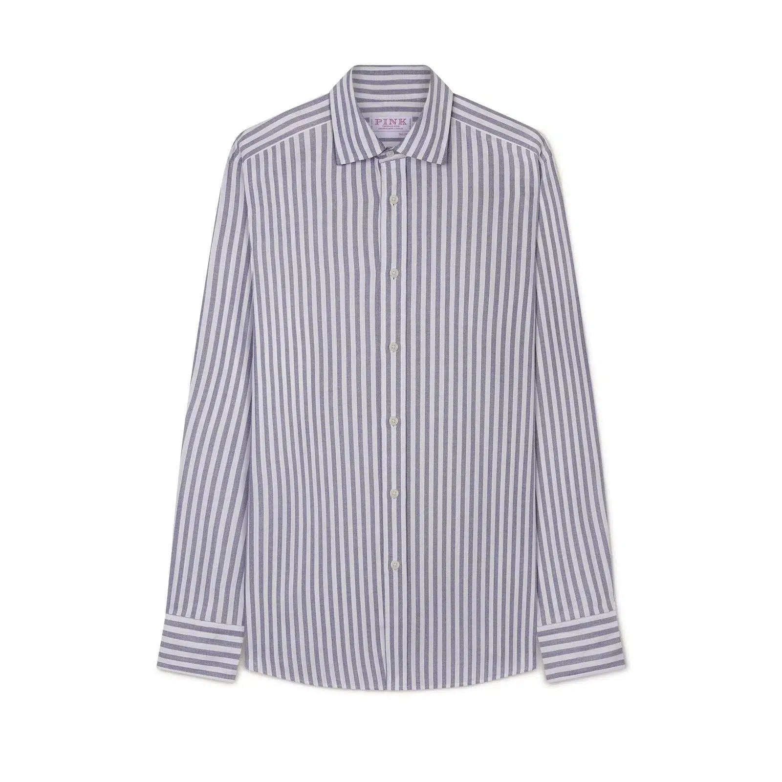 Thomas Pink Tailored Fit Smart Casual Woven Stripe Shirt-MALFORD OF LONDON SAVILE ROW MENSWEAR OUTLET