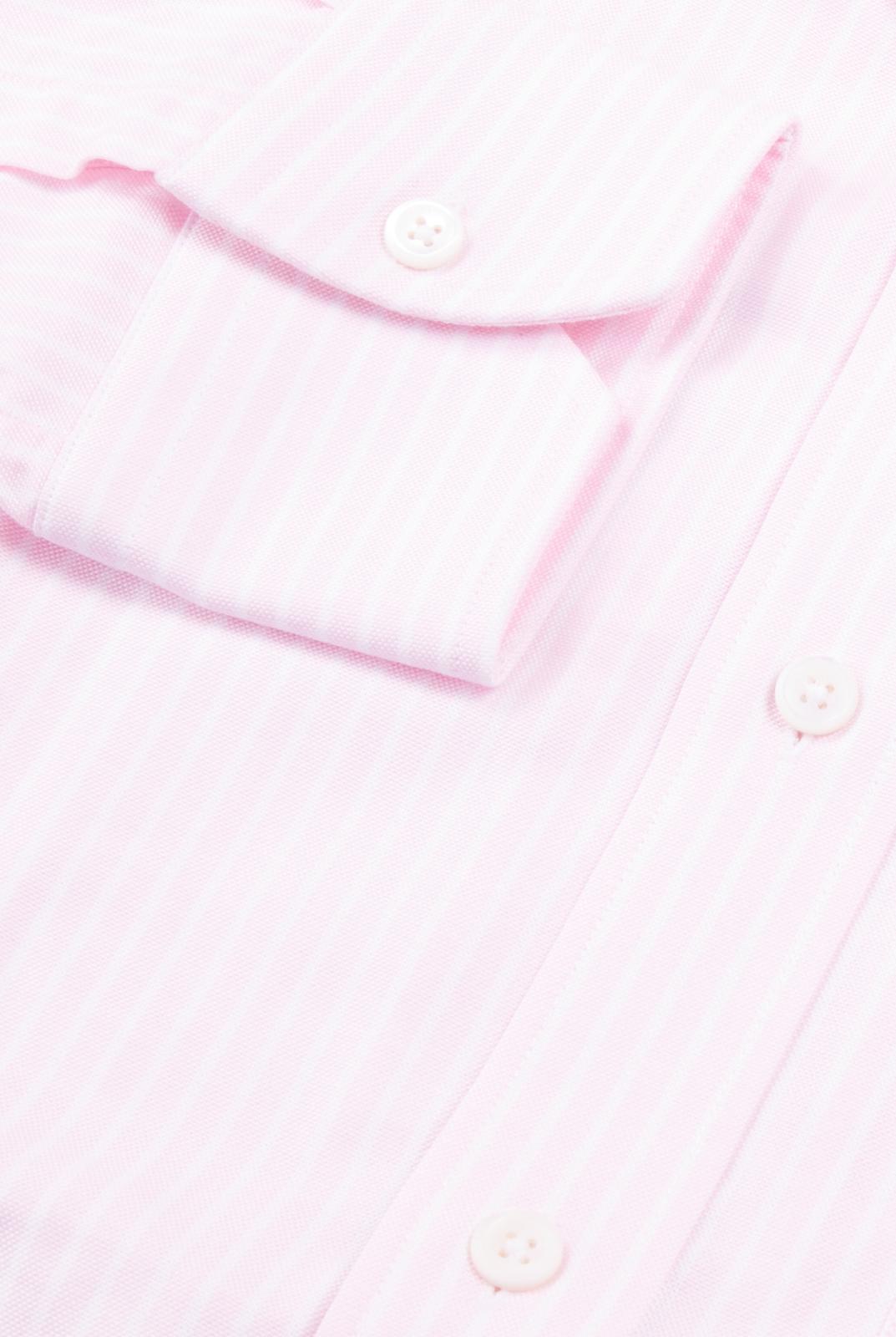 Thomas Pink Tailored Fit Stripe Oxford Shirt Pale Pink/White-MALFORD OF LONDON SAVILE ROW MENSWEAR OUTLET