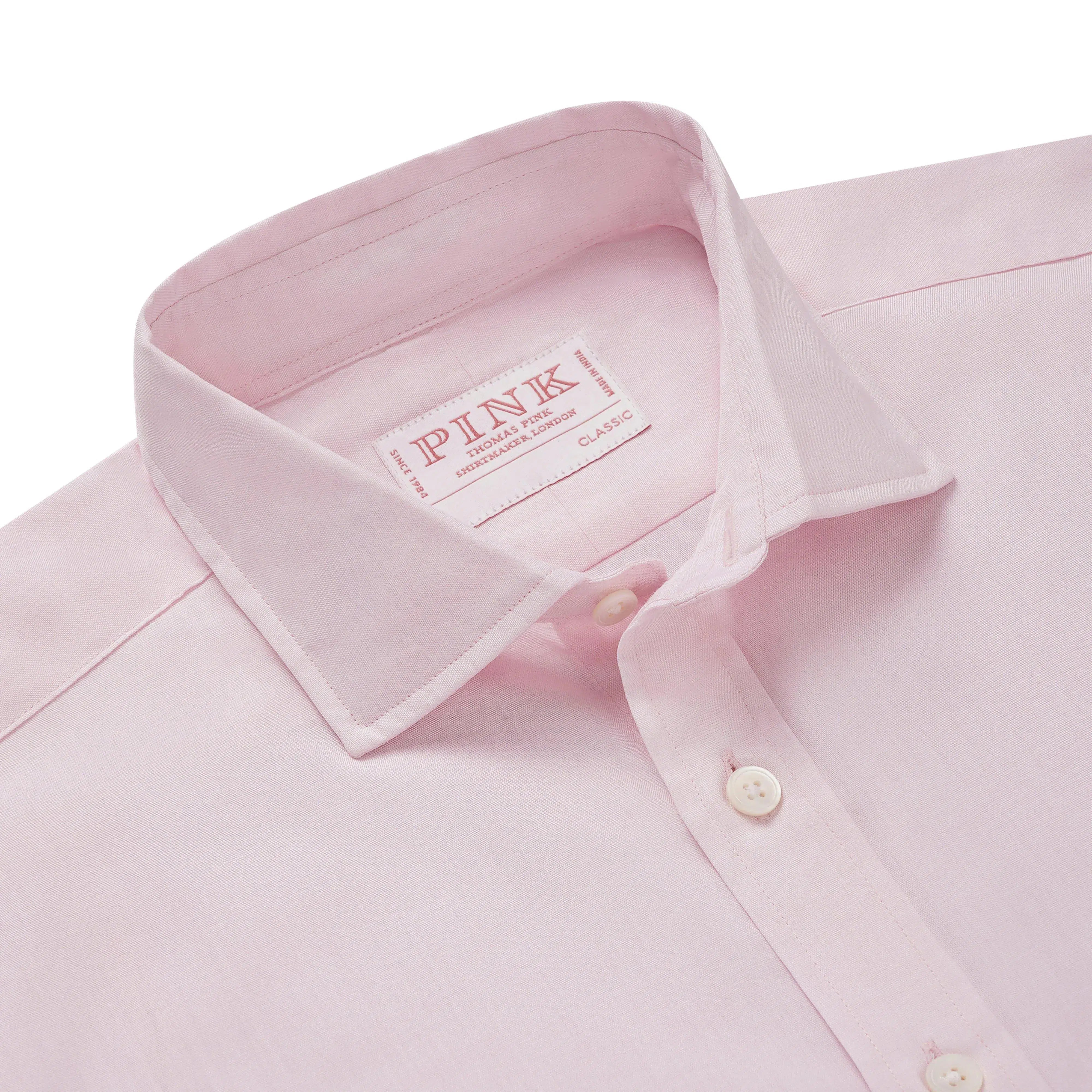 Thomas Pink Women's Classic Fit Colour End on End Shirt Pink-MALFORD OF LONDON SAVILE ROW MENSWEAR OUTLET