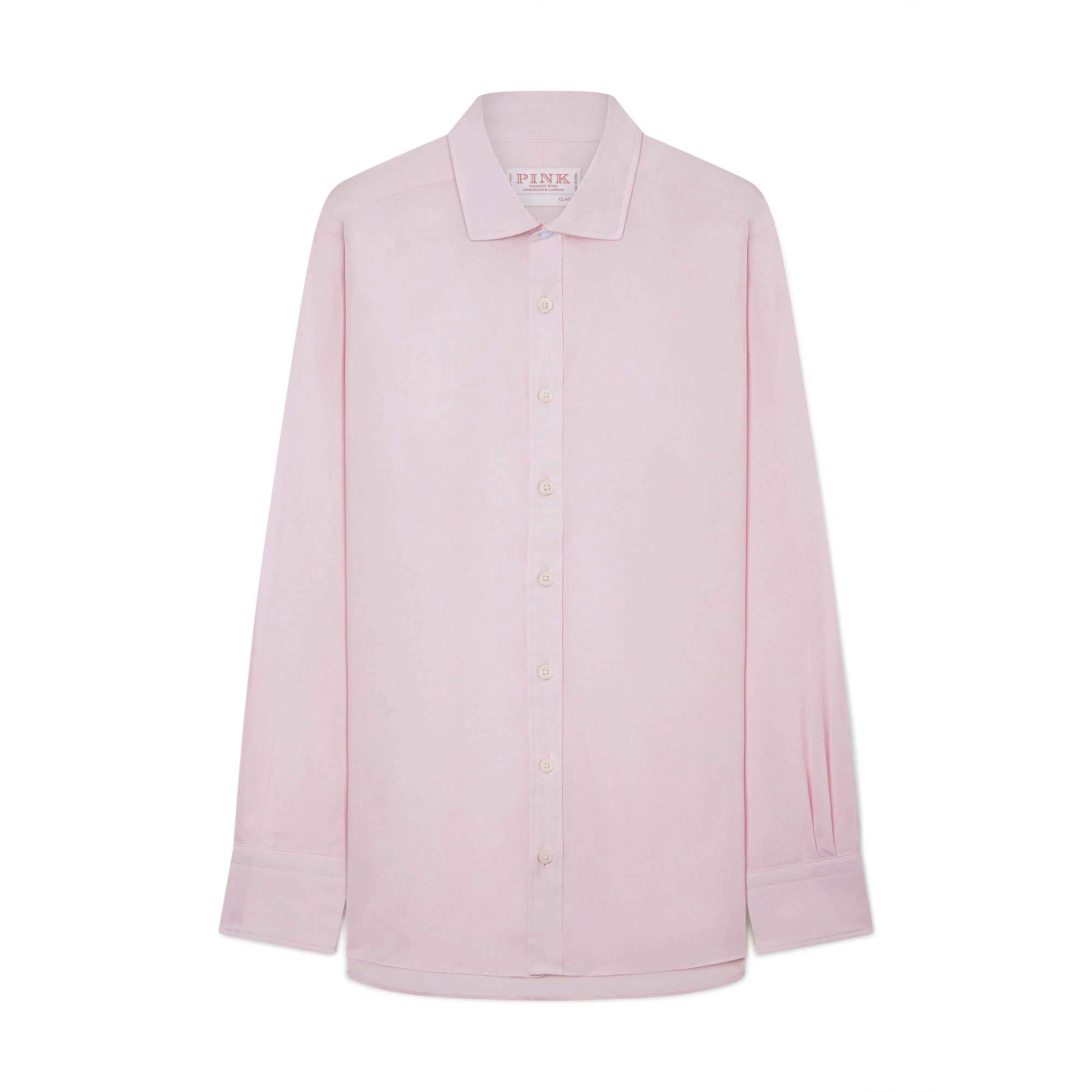 Thomas Pink Women's Classic Fit Colour End on End Shirt Pink-MALFORD OF LONDON SAVILE ROW MENSWEAR OUTLET