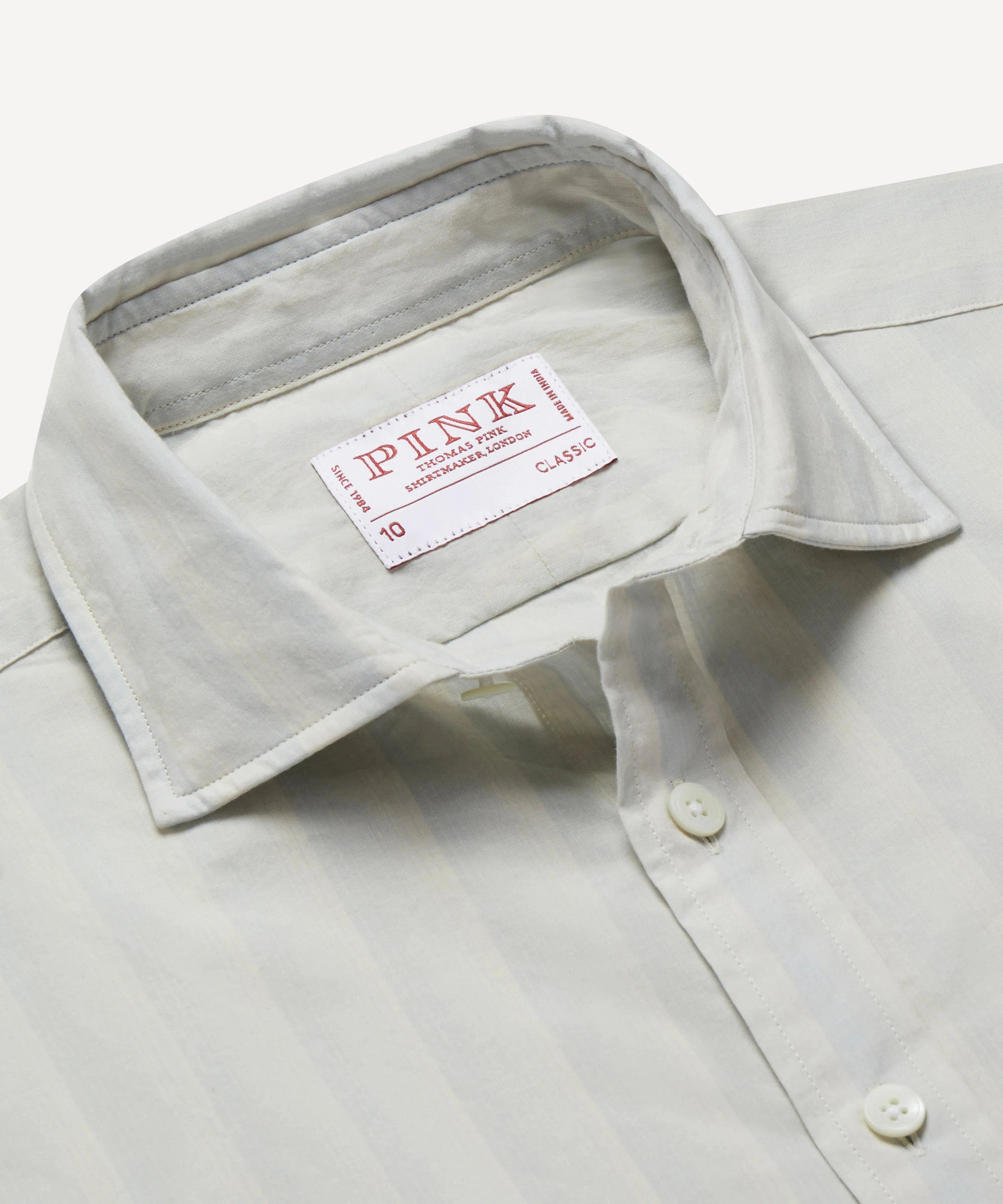 Thomas Pink Women's Classic Mussola Faded Stripe Shirt Neutral-MALFORD OF LONDON SAVILE ROW MENSWEAR OUTLET