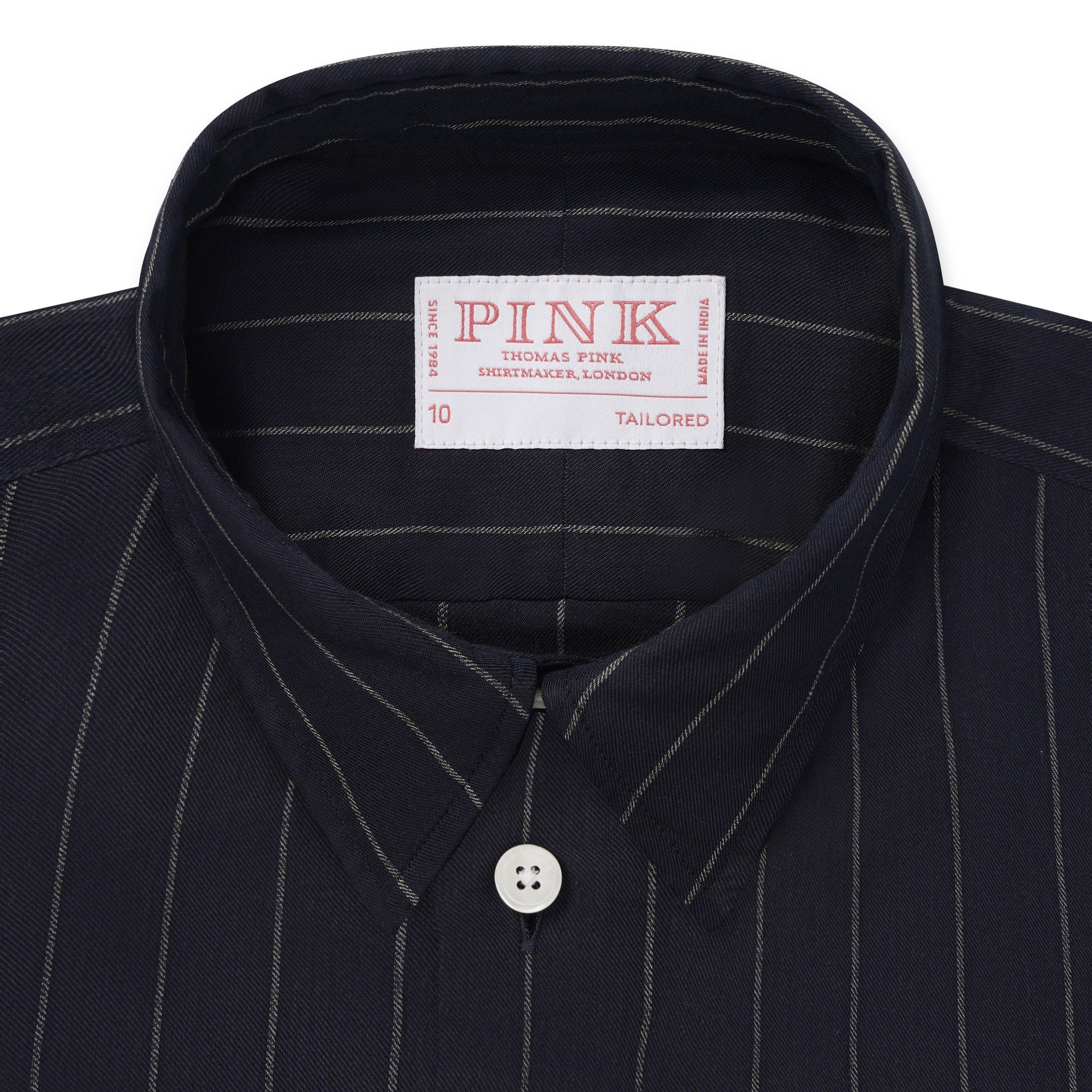 Thomas Pink Women's Tailored Rope Stripe Shirt-MALFORD OF LONDON SAVILE ROW MENSWEAR OUTLET