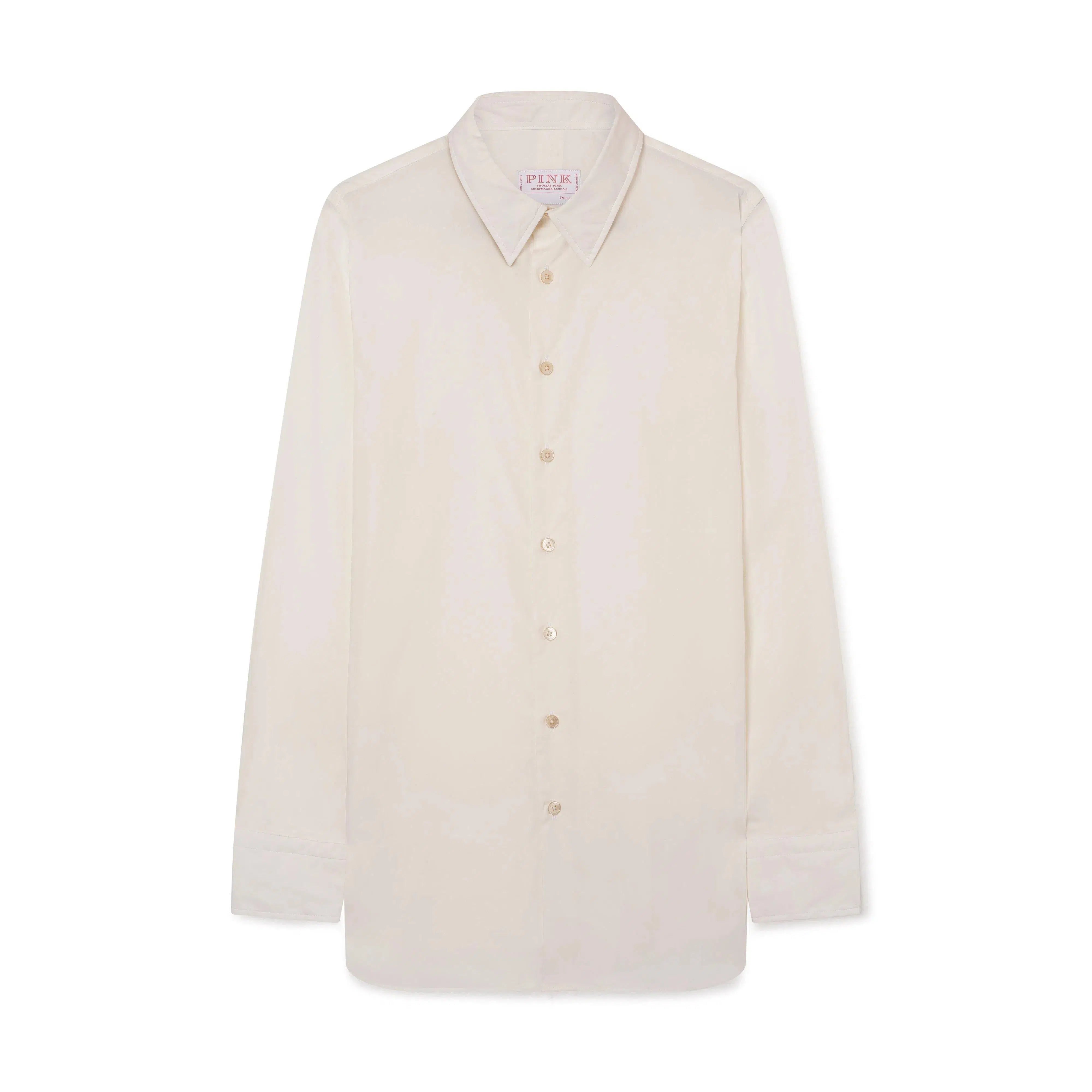 Thomas Pink Women's Tailored Stretch Cotton Shirt Neutral-MALFORD OF LONDON SAVILE ROW MENSWEAR OUTLET