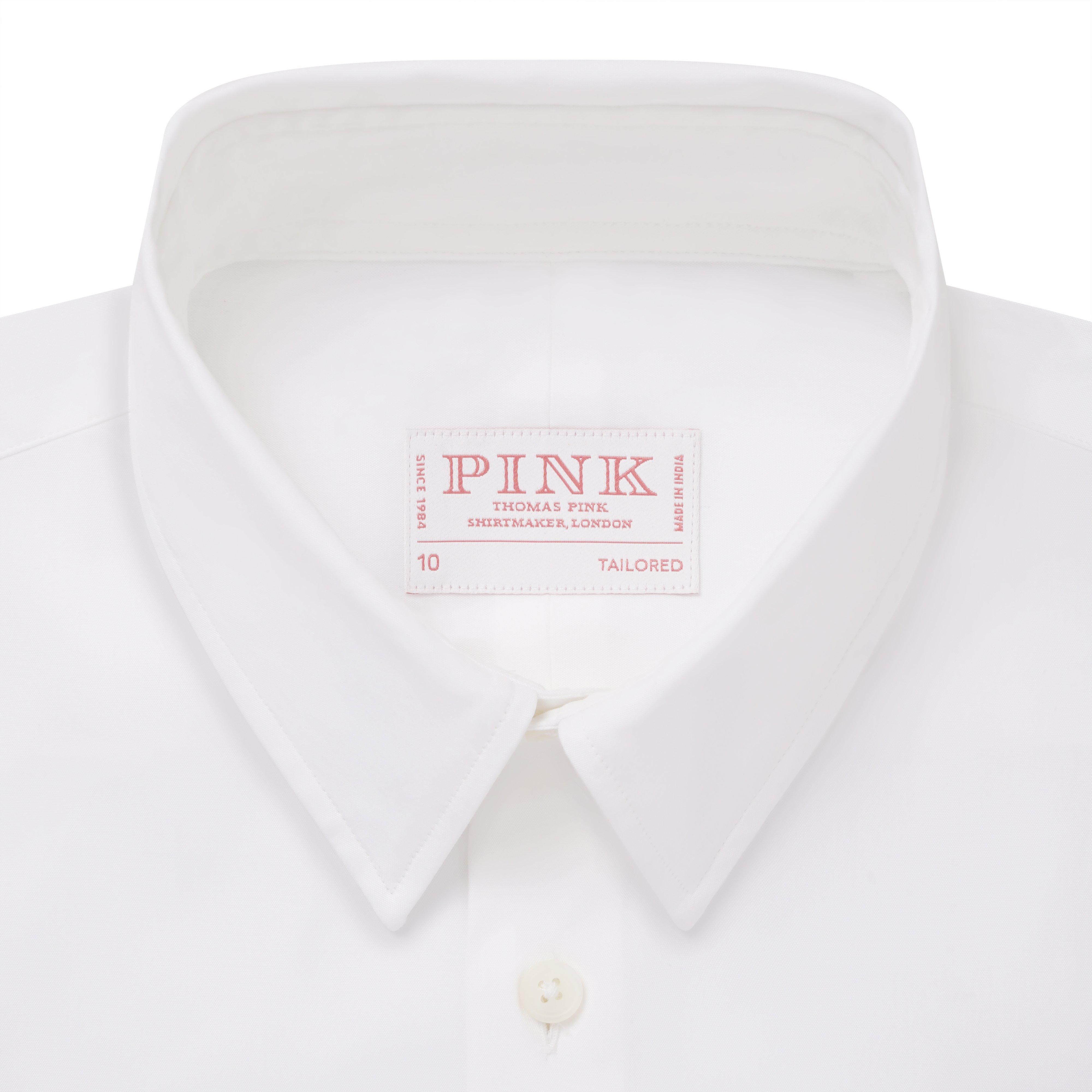 Thomas Pink Women's Tailored Stretch Plain Poplin Shirt White-MALFORD OF LONDON SAVILE ROW MENSWEAR OUTLET