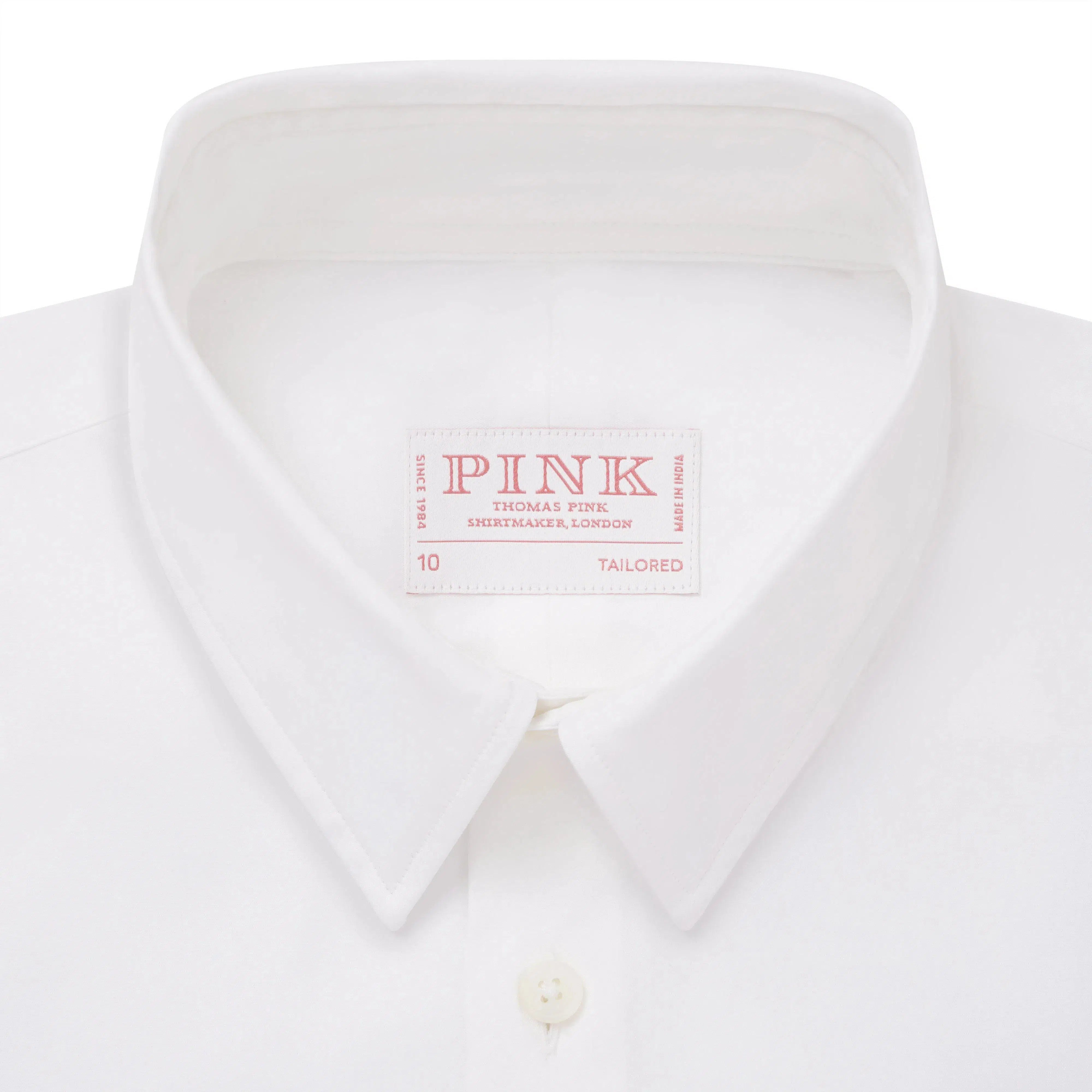 Thomas Pink Women's Tailored Stretch Plain Poplin Shirt White-MALFORD OF LONDON SAVILE ROW MENSWEAR OUTLET