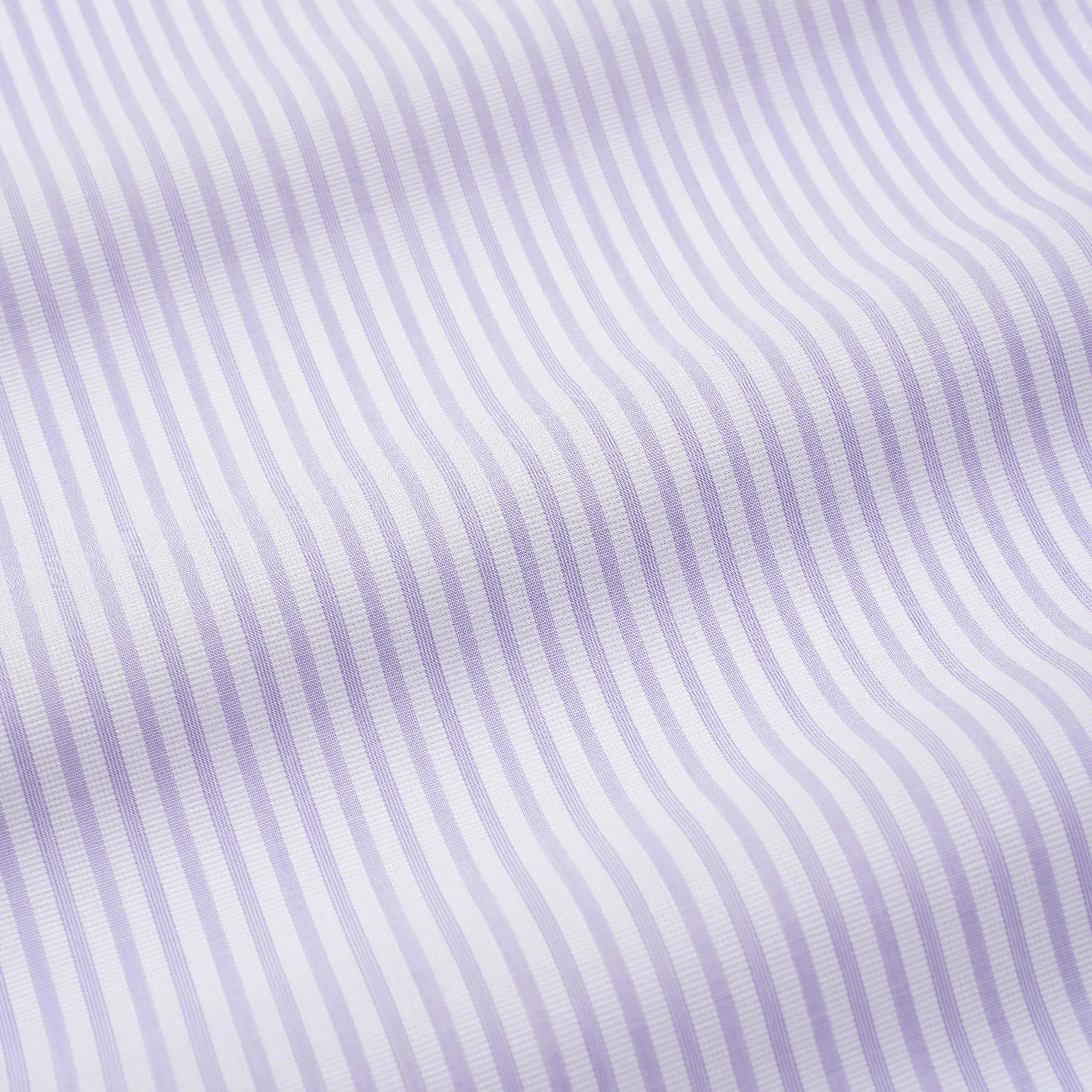 Thomas Pink Women's Tailored Textured Stripe Shirt Purple-MALFORD OF LONDON SAVILE ROW MENSWEAR OUTLET