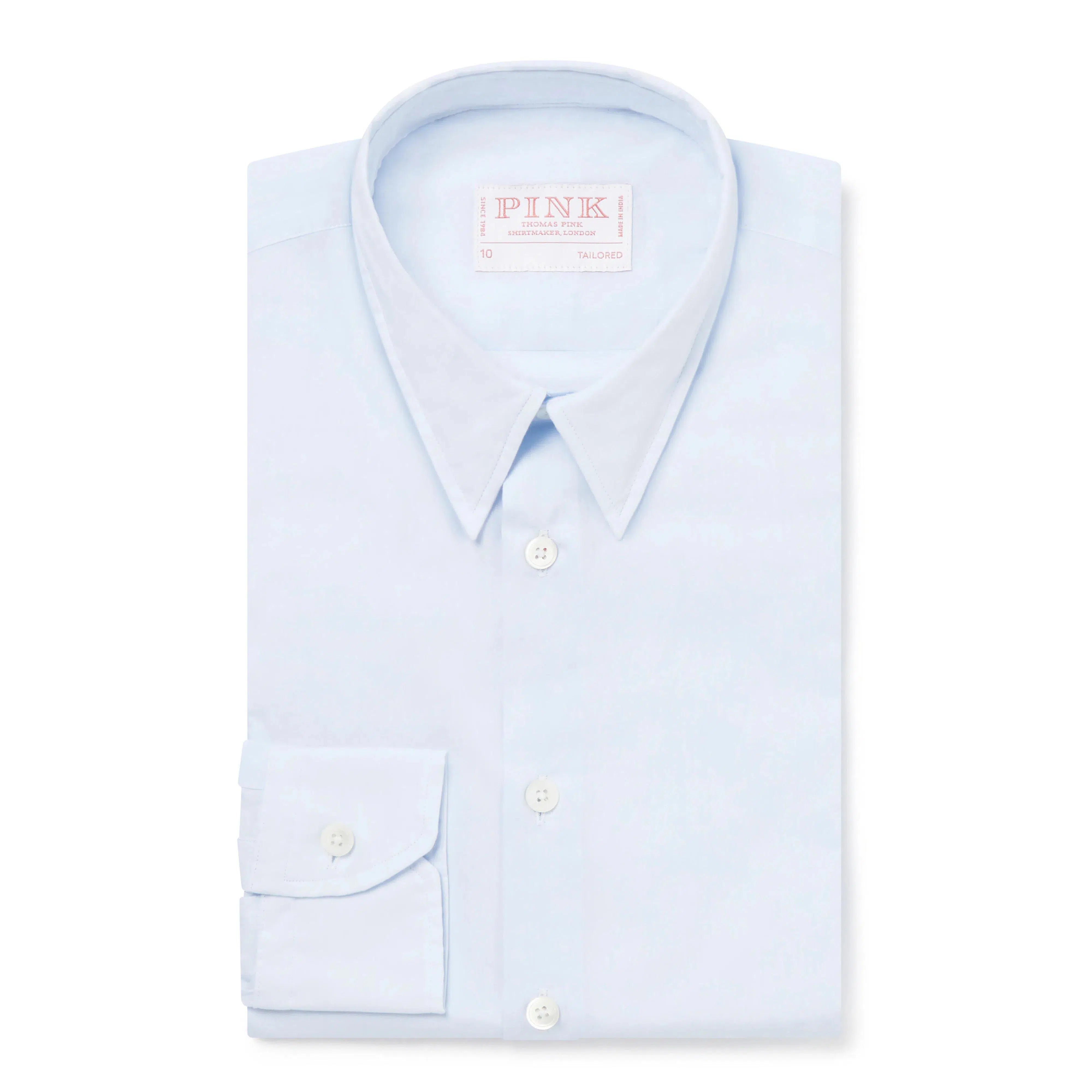 Thomas Pink Women's Tailored Washed Muslin Cotton Shirt Blue-MALFORD OF LONDON SAVILE ROW MENSWEAR OUTLET