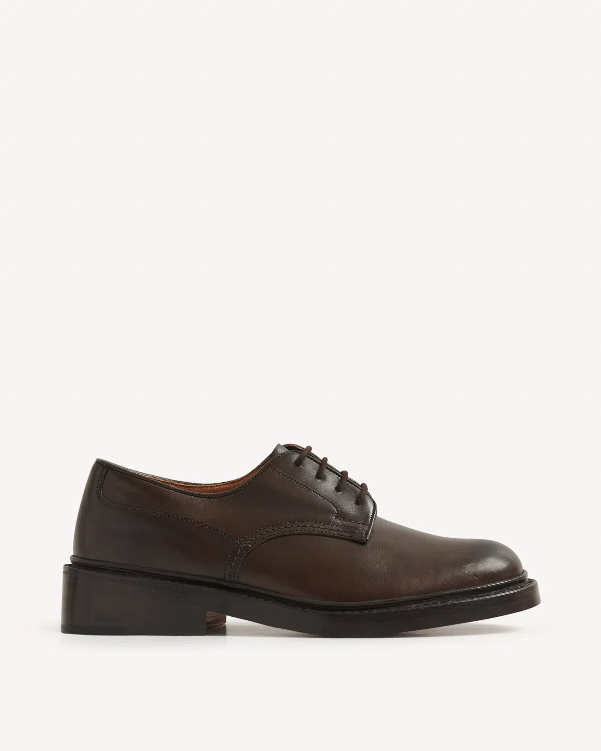 Trickers Woodstock Derby Shoes Dark Brown-MALFORD OF LONDON SAVILE ROW MENSWEAR OUTLET