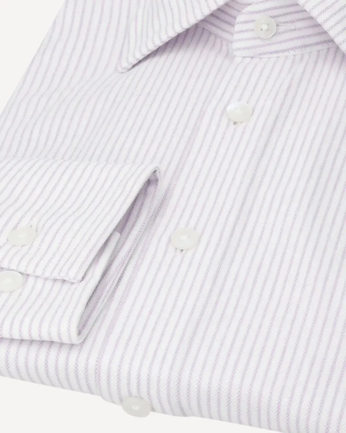 WILLIAM HUNT Rope Stripe Textured Shirt White/Purple-MALFORD OF LONDON SAVILE ROW MENSWEAR OUTLET