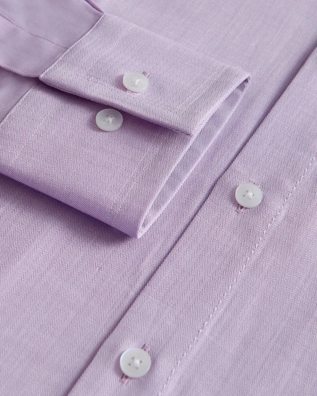 William Hunt Cotton Shirt Lilac-MALFORD OF LONDON SAVILE ROW MENSWEAR OUTLET