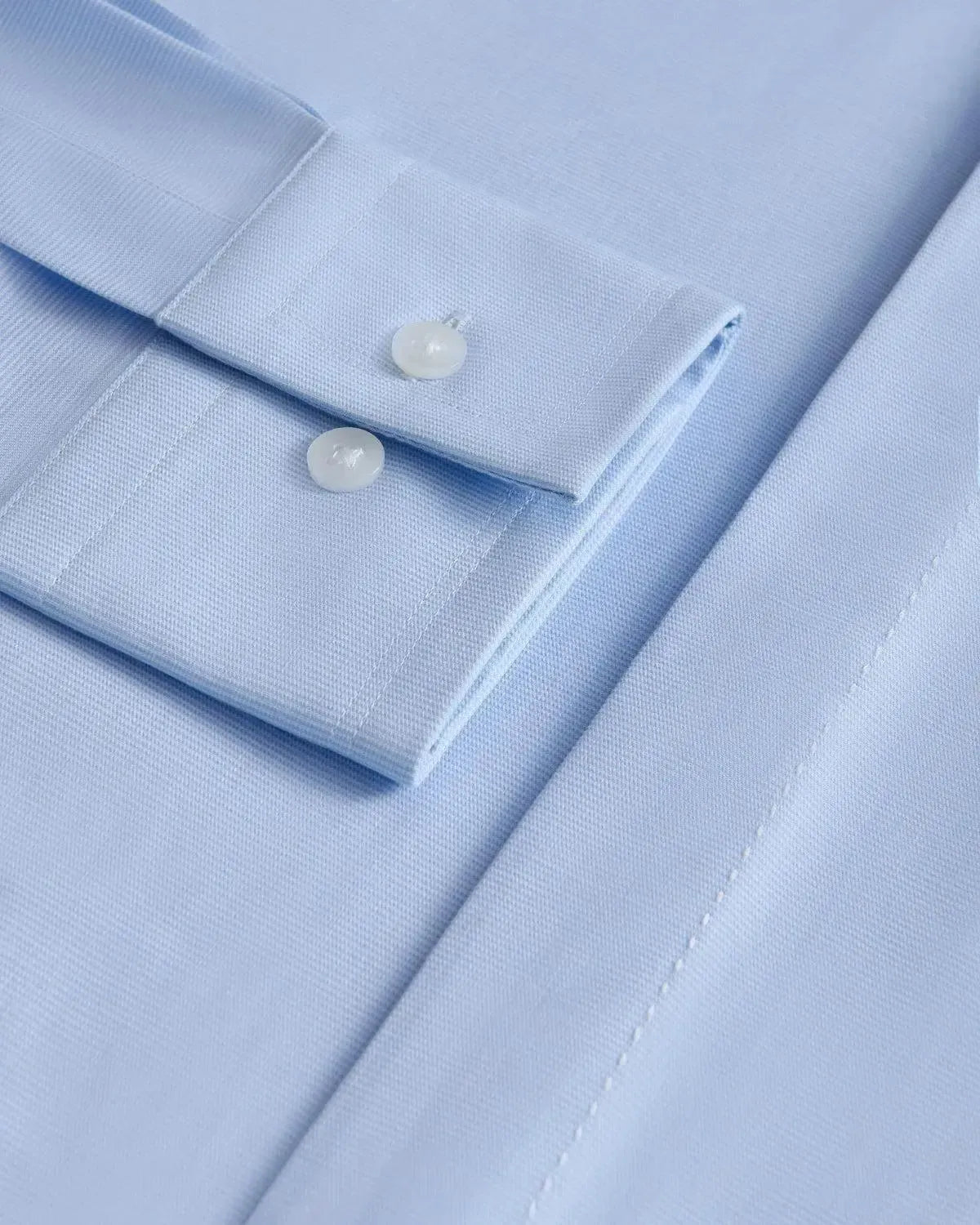 William Hunt Textured Structure Shirt Sky-MALFORD OF LONDON SAVILE ROW MENSWEAR OUTLET