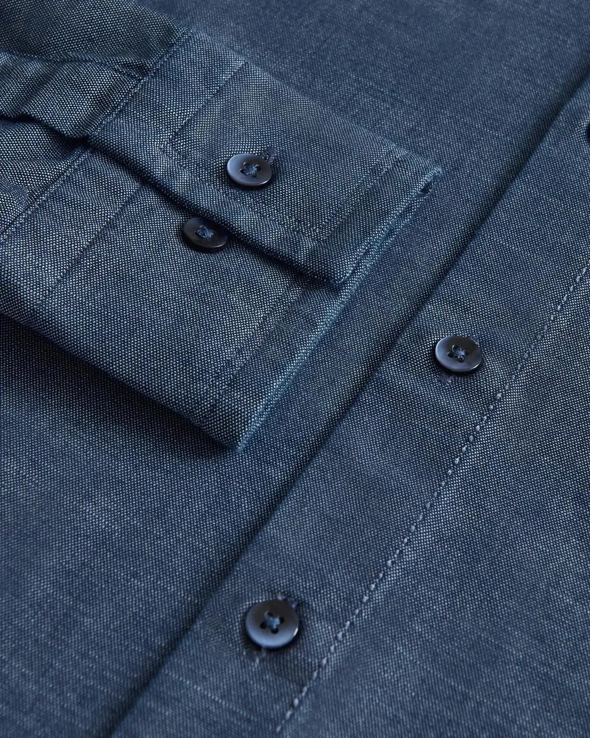 William Hunt Zig Zag Design Shirt Navy-MALFORD OF LONDON SAVILE ROW MENSWEAR OUTLET