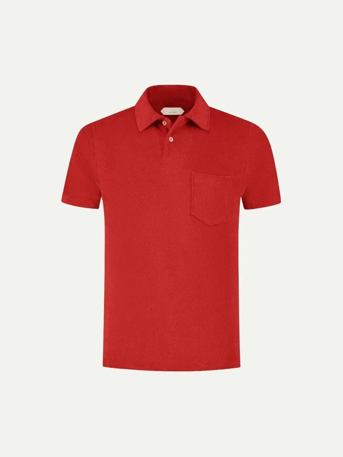 Aurelien Terry Polo Shirt 2 Red - Malford_of_London_Tailoring_Archive