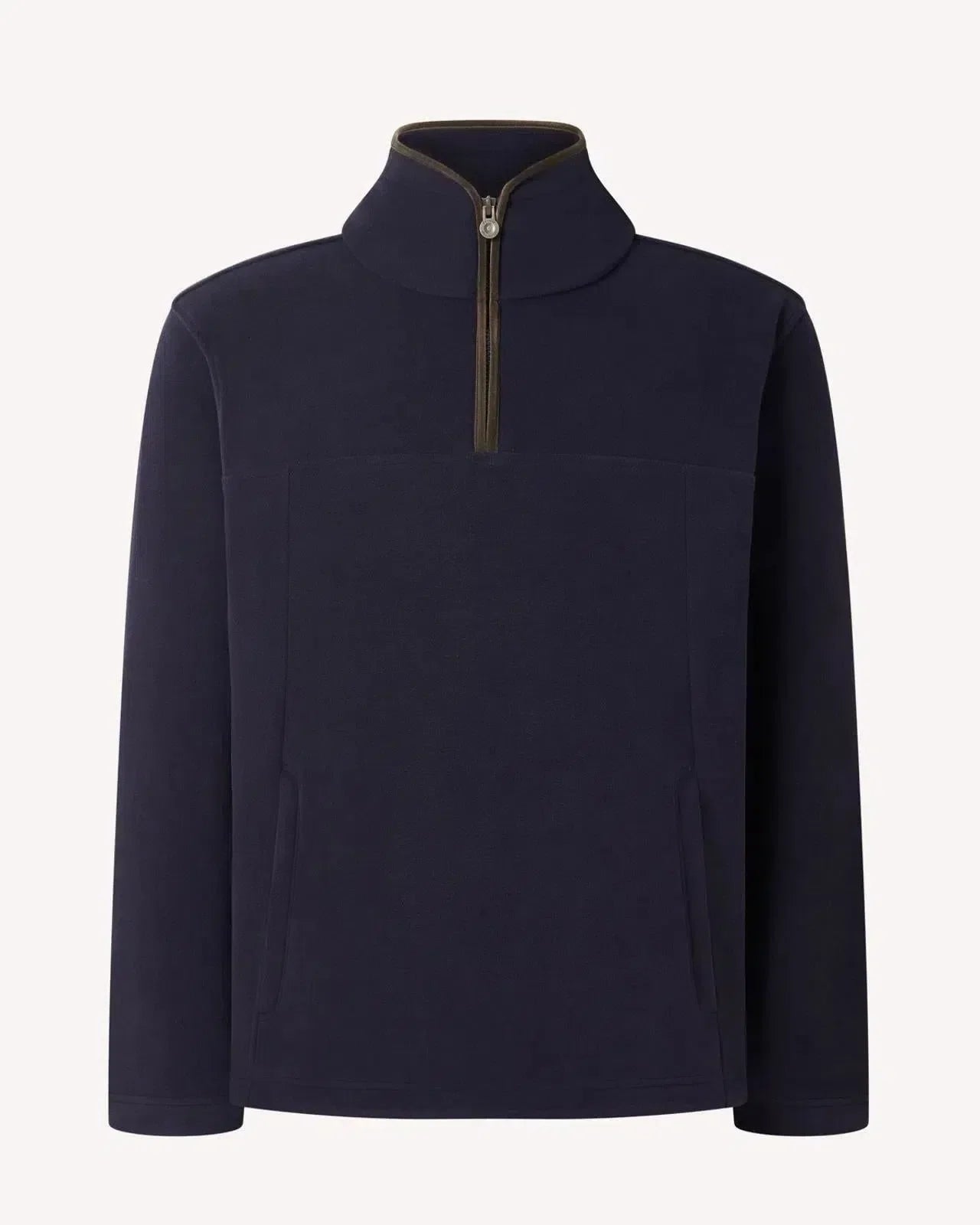 Bernard Weatherill 1/4 Zip Fleece Jacket Dark Navy - Malford_of_London_Tailoring_Archive