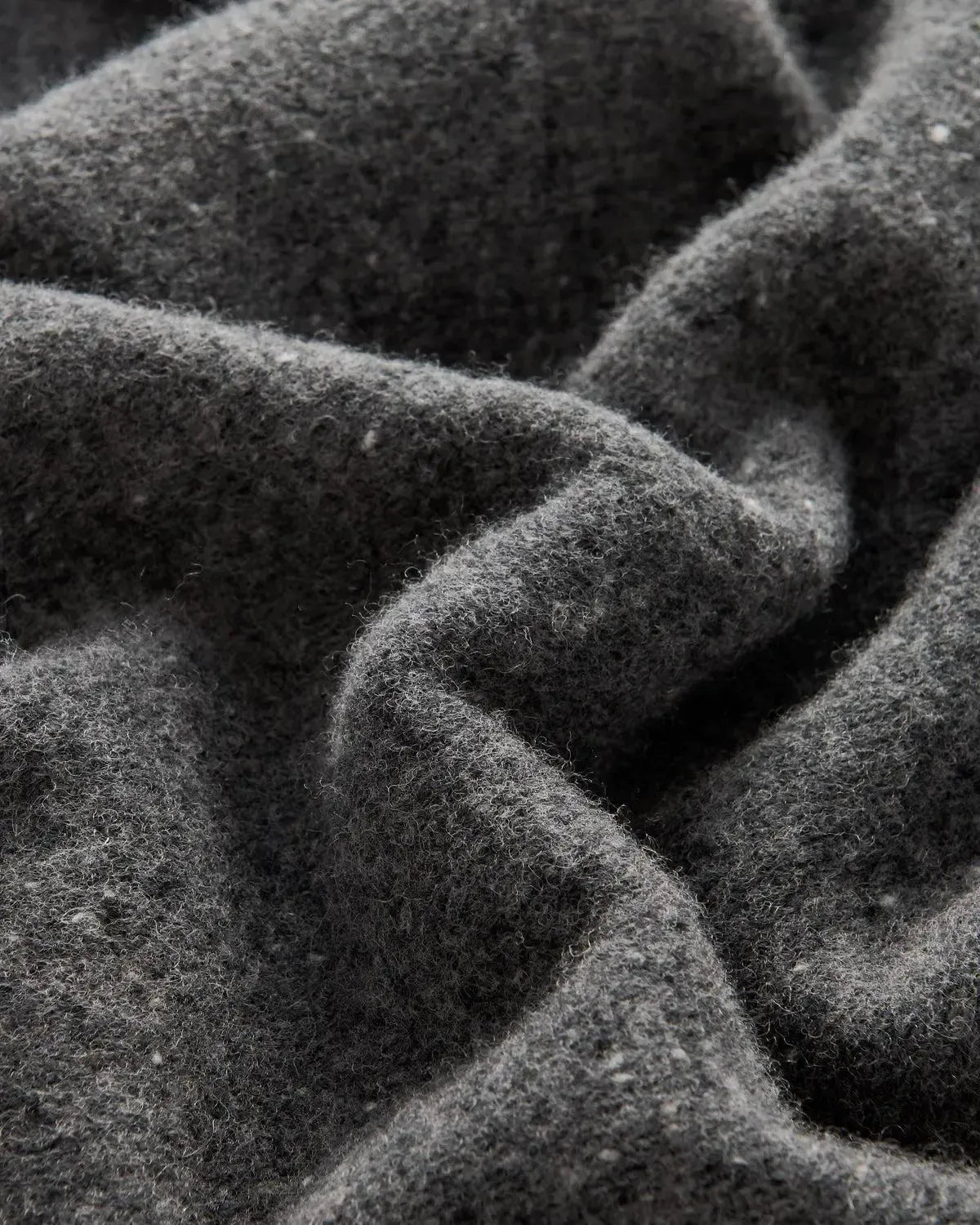 Bernard Weatherill 1/4 Zip Melange Neps Grey - Malford_of_London_Tailoring_Archive