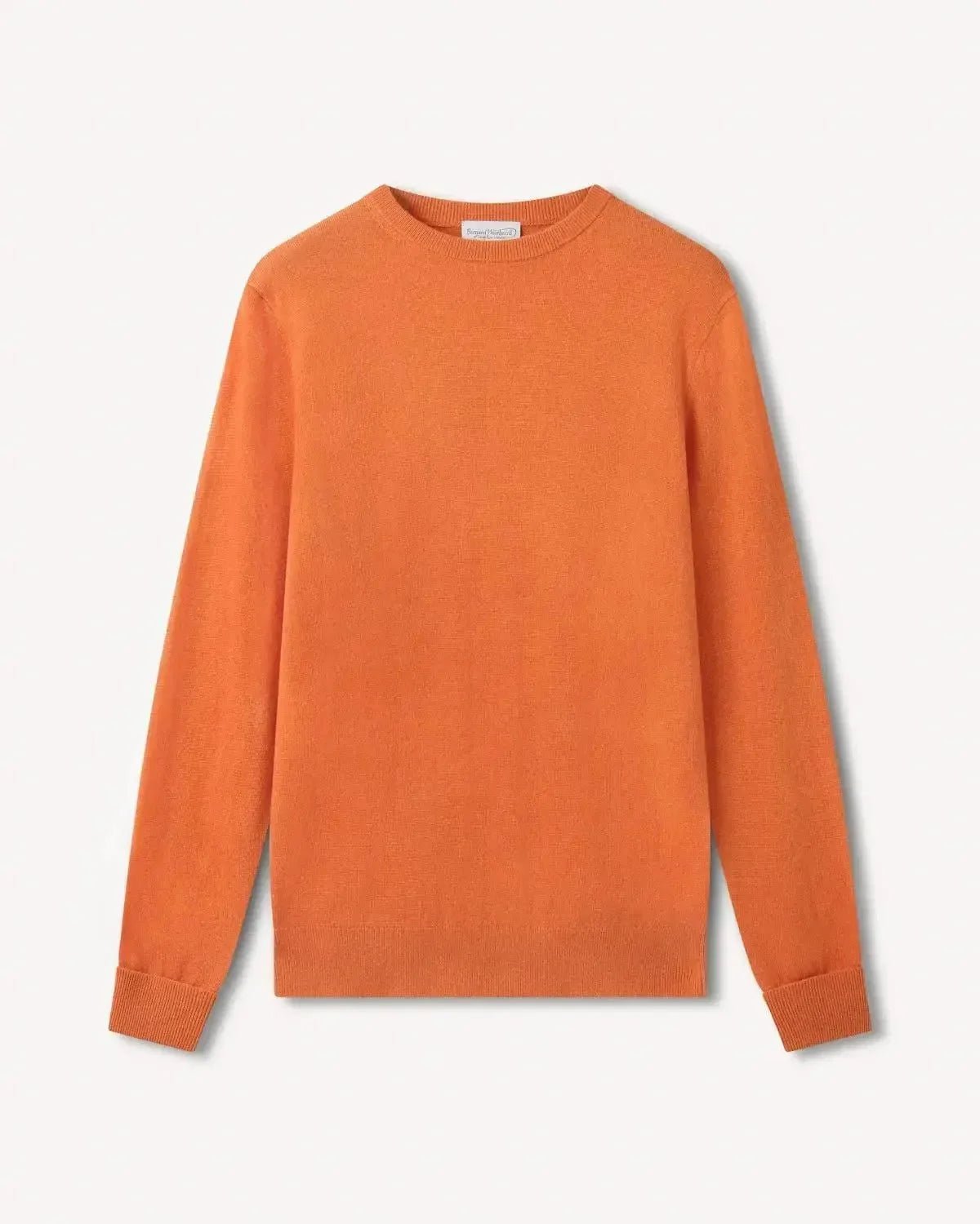 Bernard Weatherill Cashmere Mix Crewneck Burnt Orange - Malford_of_London_Tailoring_Archive