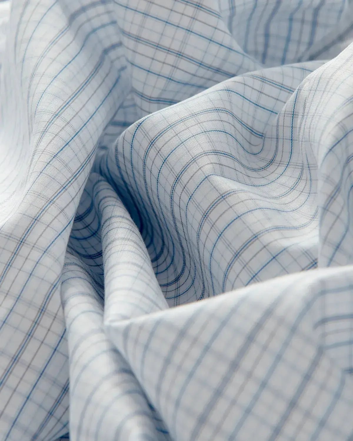 Bernard Weatherill Casual Micro Check Shirt White Blue – Savile Row Menswear Outlet | Malford of London