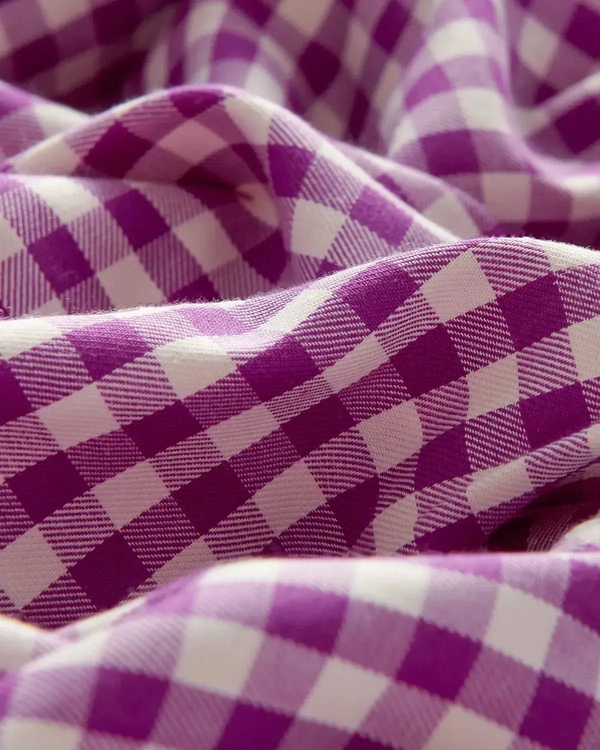 BERNARD WEATHERILL Country Gingham Twill Shirt Purple/Cream – Savile Row Menswear Outlet | Malford of London
