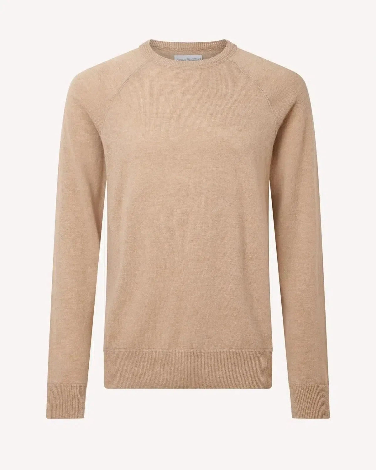 Bernard Weatherill Crewneck Pullover Jumper Camel - Malford_of_London_Tailoring_Archive