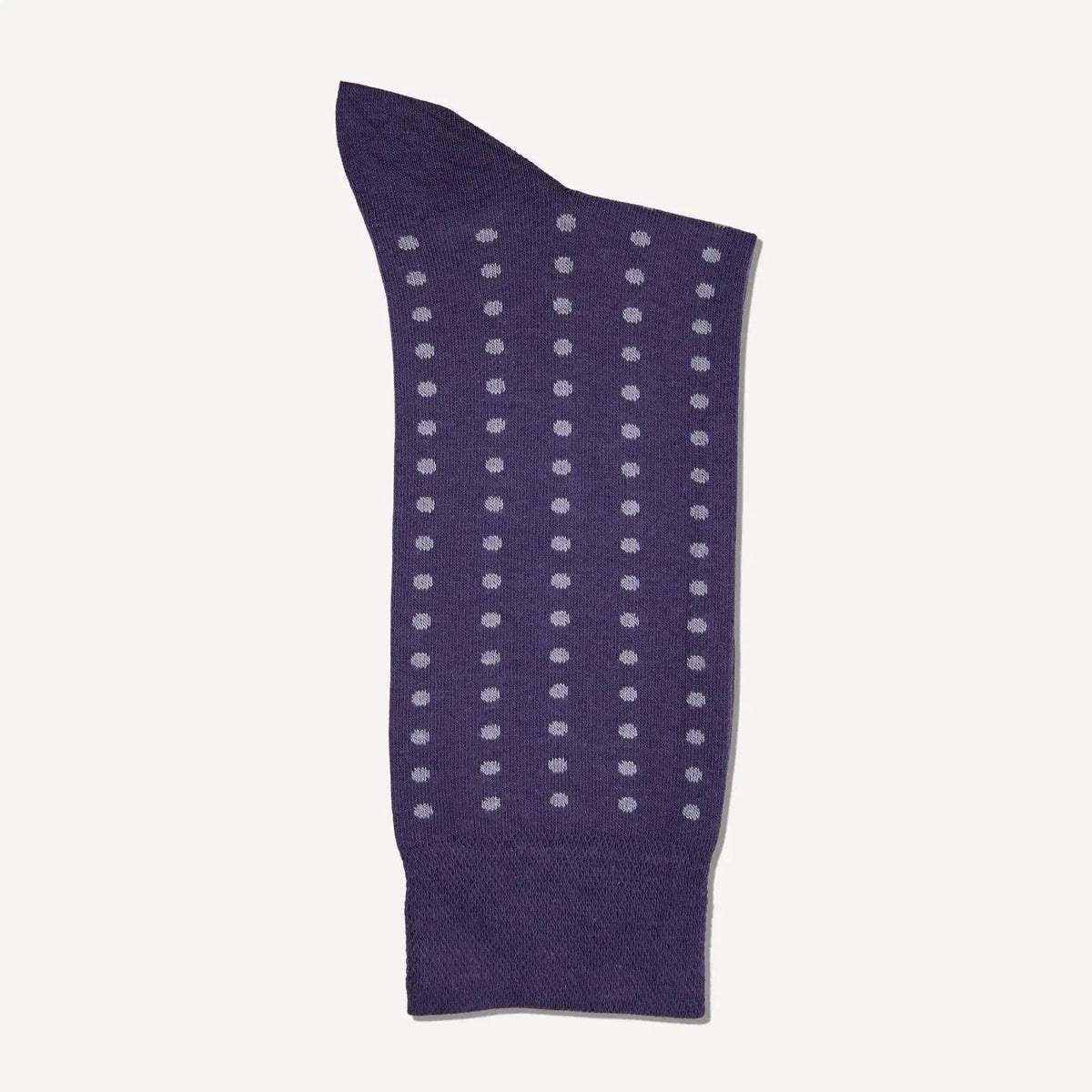 Bernard Weatherill Dot Socks Grape Silver - Malford_of_London_Tailoring_Archive
