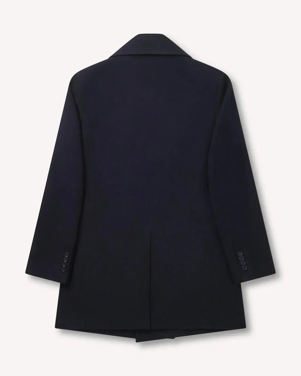 Bernard Weatherill Double Breasted Wool Peacoat Navy Blue - Malford_of_London_Tailoring_Archive