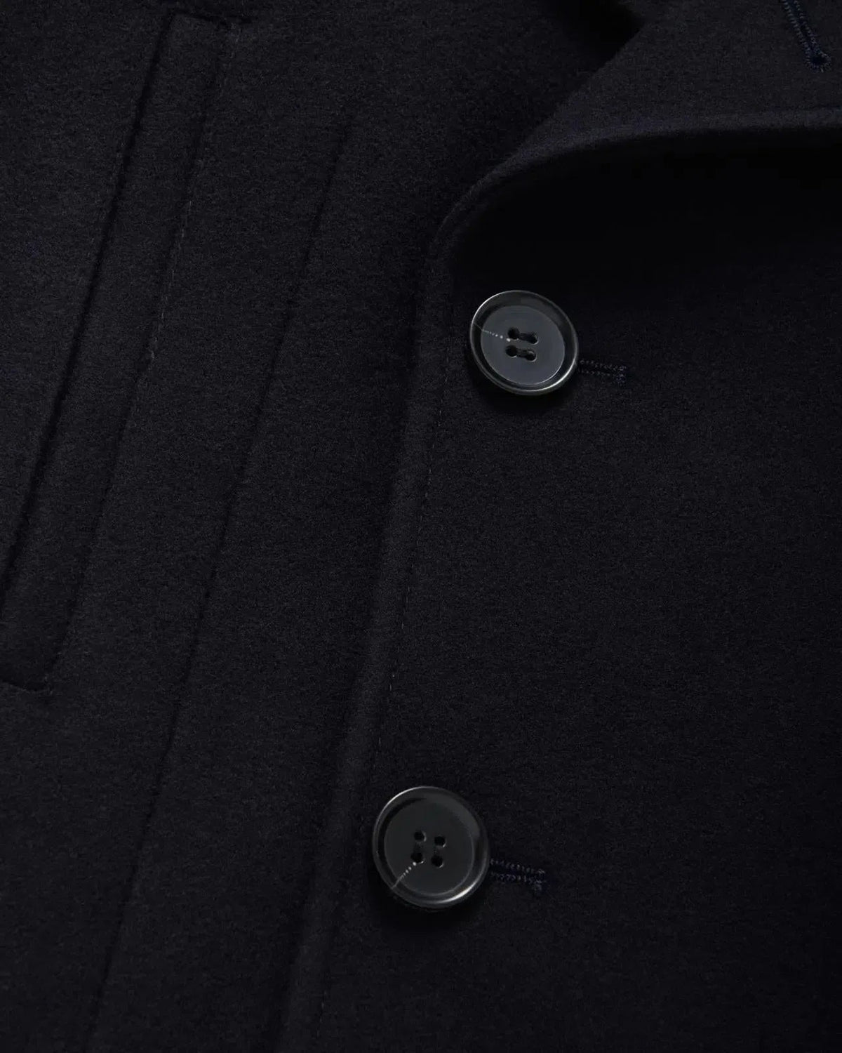Bernard Weatherill Double Breasted Wool Peacoat Navy Blue - Malford_of_London_Tailoring_Archive