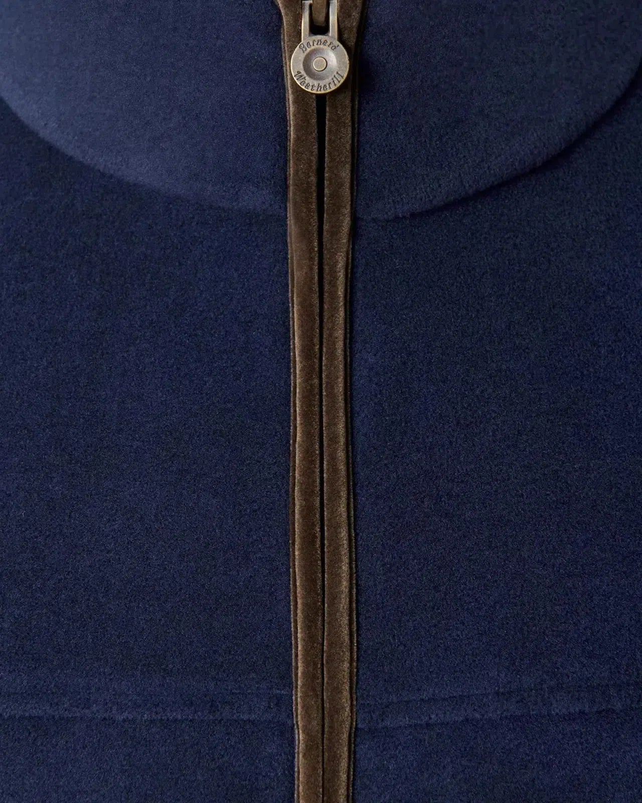 Bernard Weatherill Full Zip Fleece Gilet Blue - Savile Row Formalwear Outlet - Malford of London