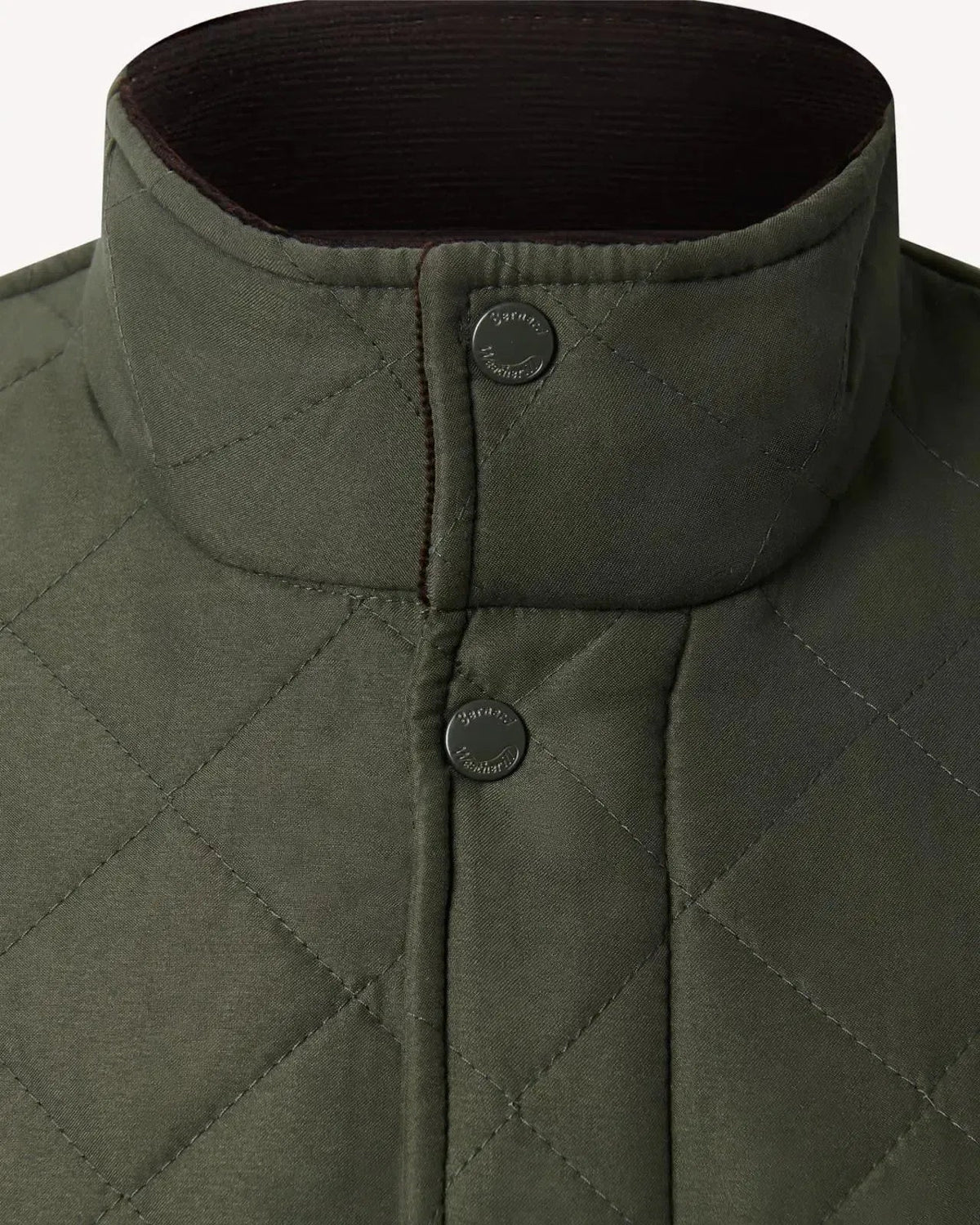 Bernard Weatherill Stand Collar Padded Jacket Khaki Green - Malford_of_London_Tailoring_Archive