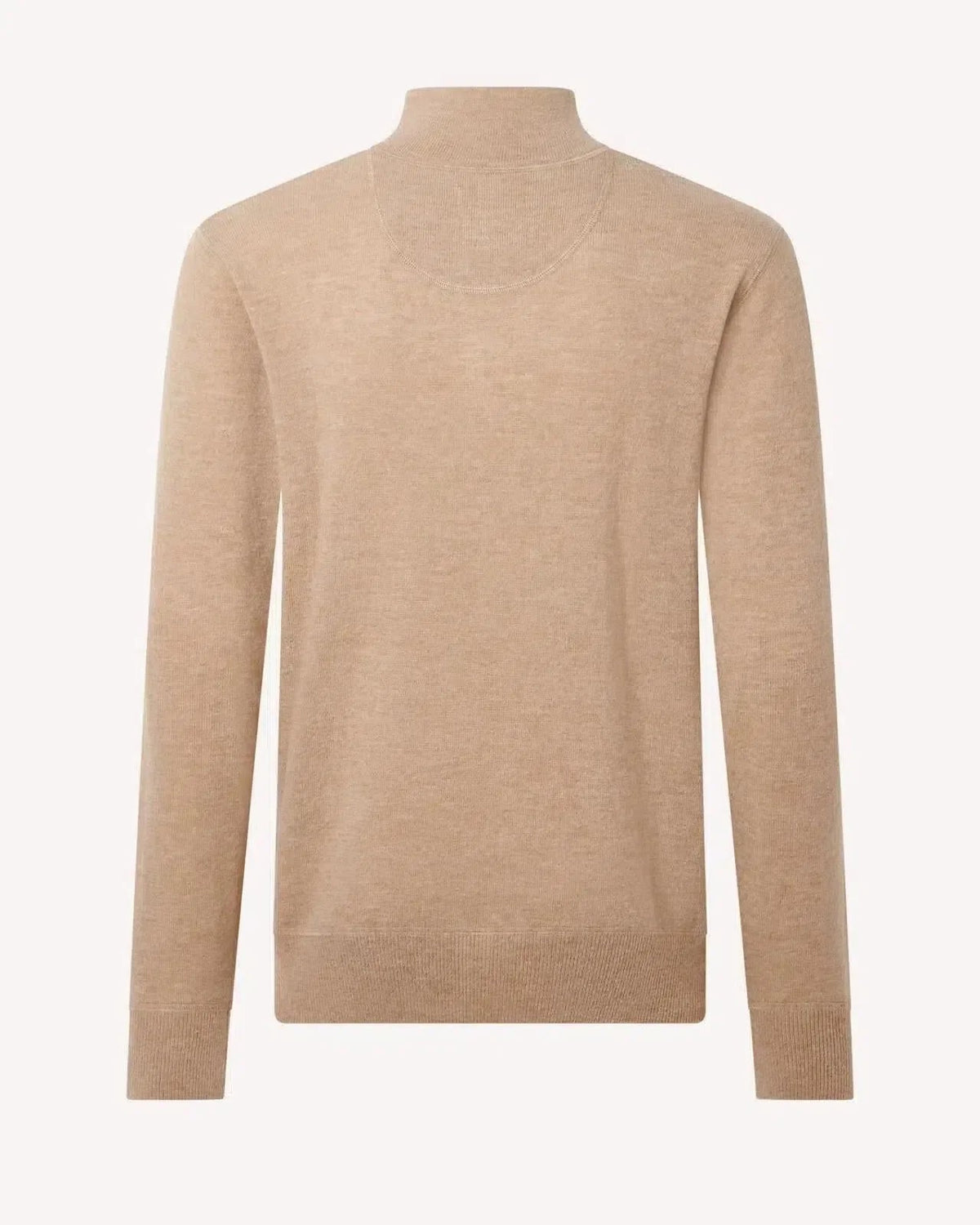 Bernard Weatherill Stand Collar Pullover Jumper Camel - Malford_of_London_Tailoring_Archive