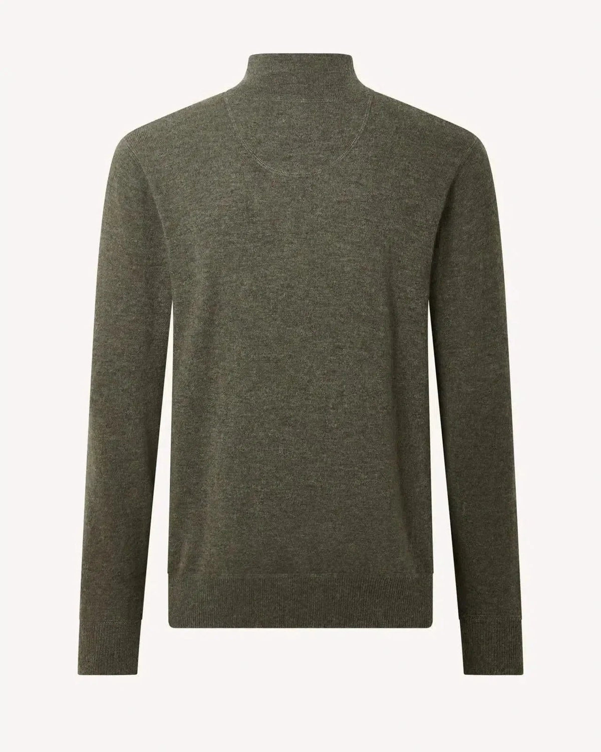 Bernard Weatherill Stand Collar Pullover Jumper Country Estate Green - Malford_of_London_Tailoring_Archive