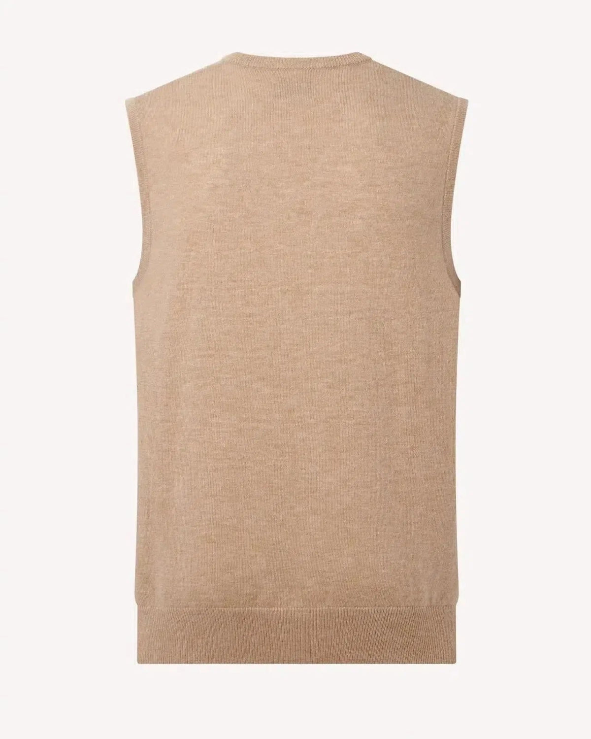 Bernard Weatherill V-Neck Vest Gilet Camel - Malford_of_London_Tailoring_Archive